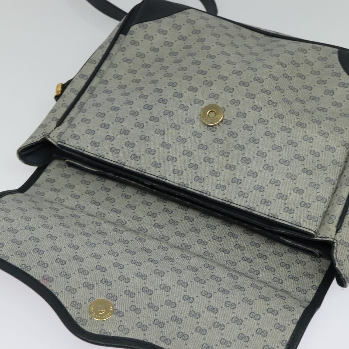 Gucci GUCCI Micro GG Supreme Shoulder Bag Pvc Navy Gold 001 116 Size ONE SIZE - 15 Thumbnail