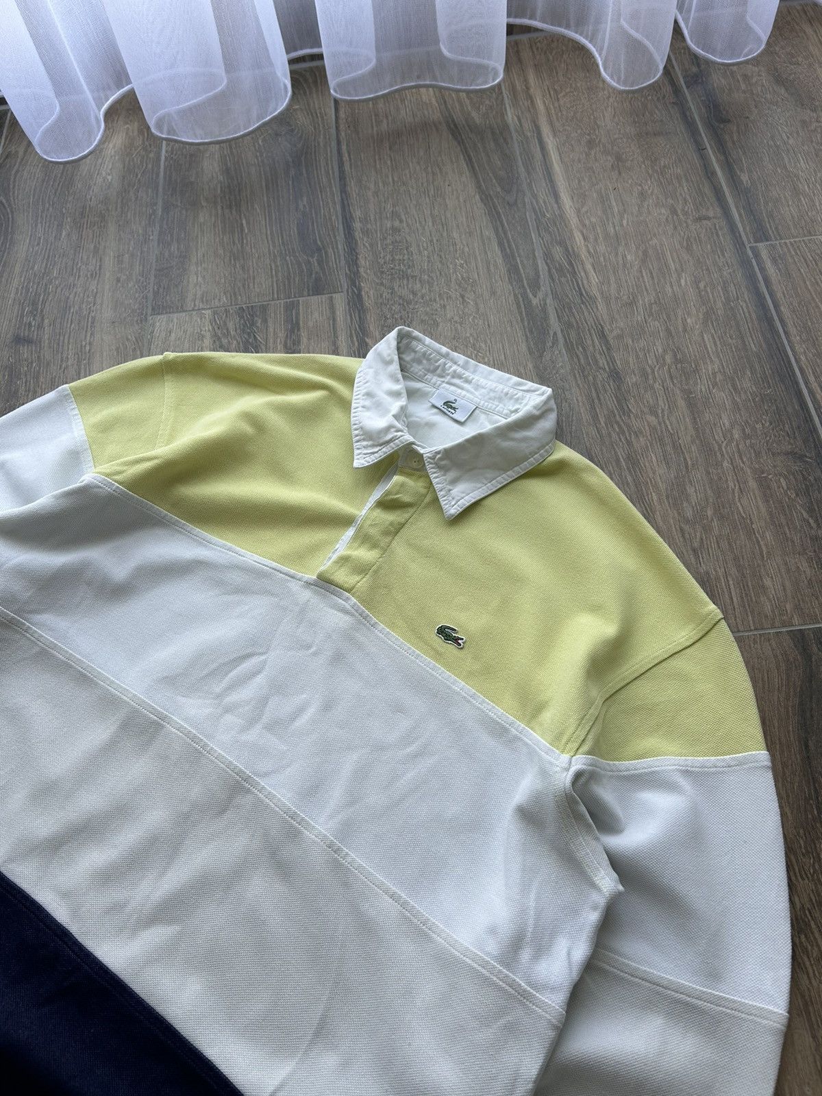 Lacoste × Rugby Ralph Lauren × Vintage Vintage Lacoste Rugby Long-sleeve mens Rare Size US XL / EU 56 / 4 - 2 Thumbnail