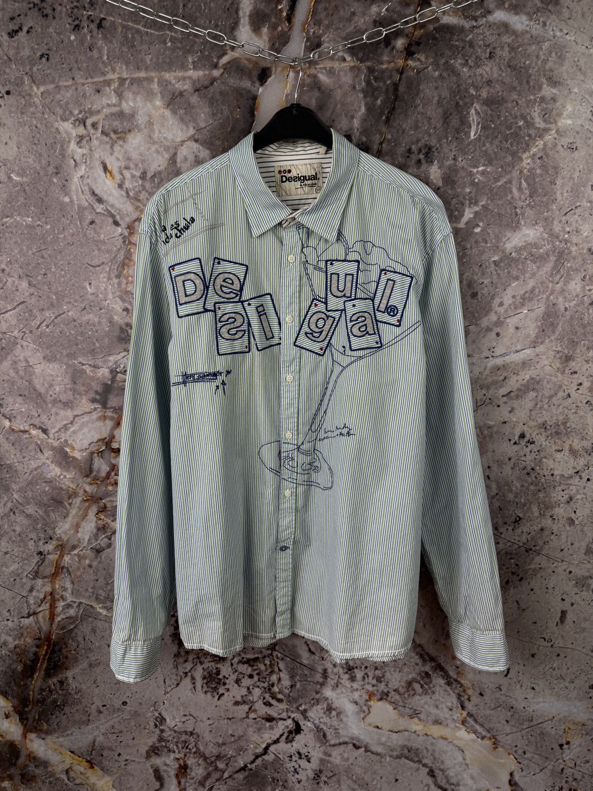 Desigual Men’s Desigual Shirt Button Up Streetwear Size XXXL Size US XXL / EU 58 / 5 - 1 Thumbnail