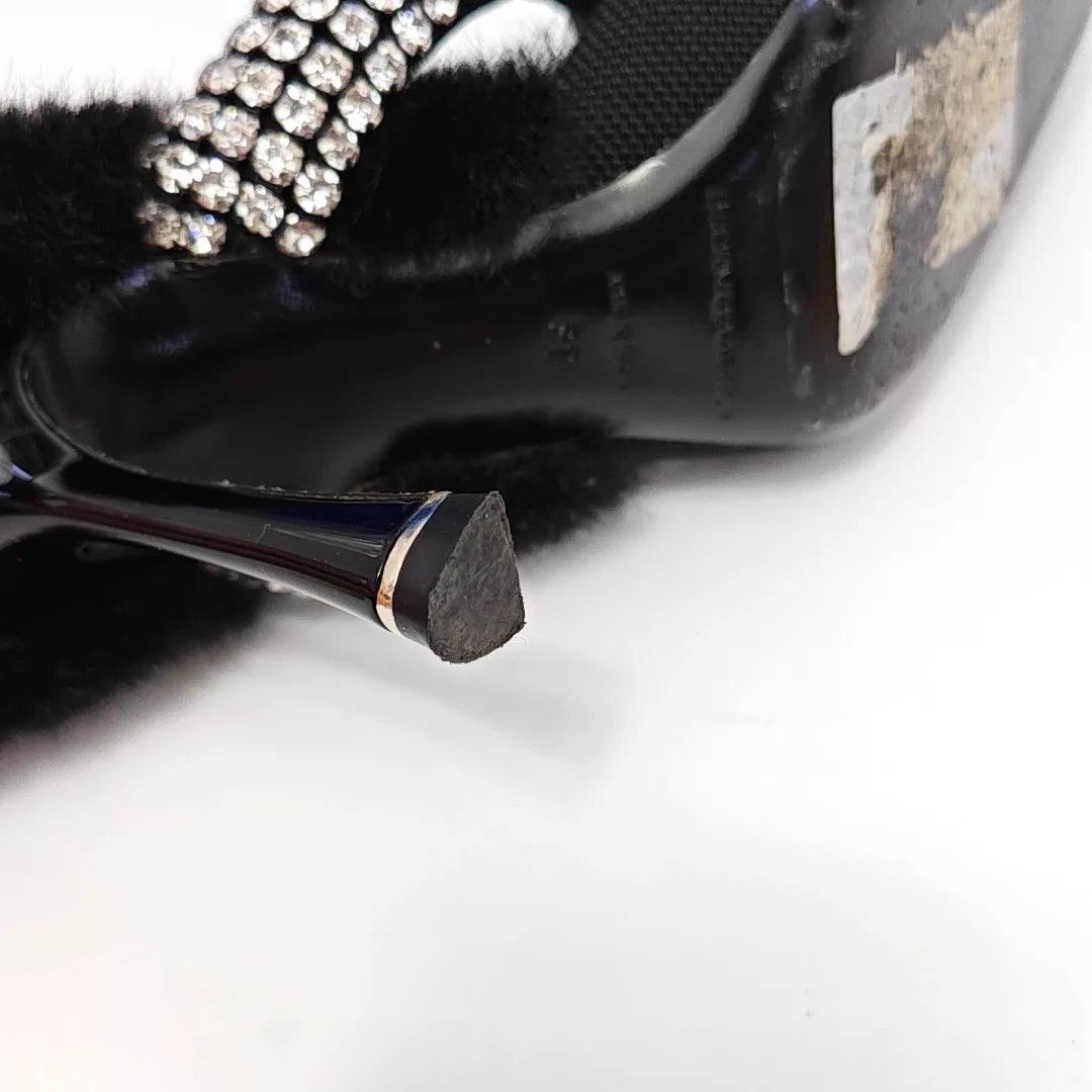 Alexander Wang Alexander Wang Rhinestone Pointed Toe Fur Heels EU 39 Size US 8.5 / IT 38.5 - 6 Thumbnail