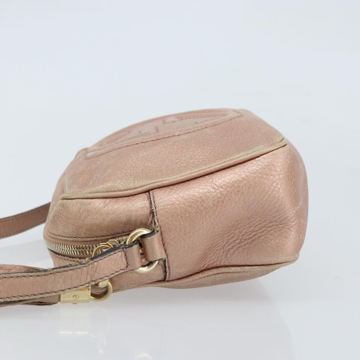Gucci Gucci Leather Shoulder Bag Pink Size ONE SIZE - 3 Thumbnail