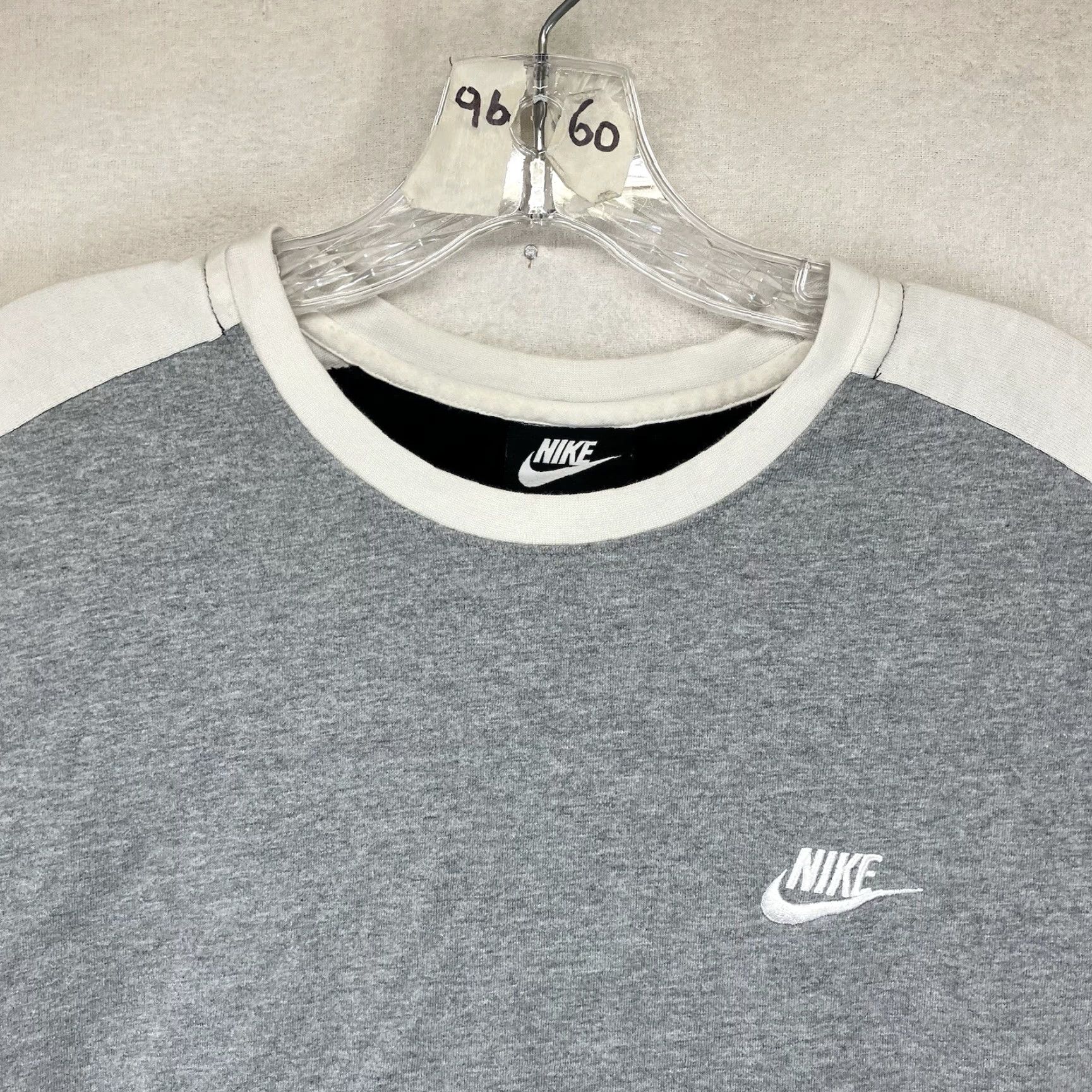 Nike Nike Men’s Colorblock T-Shirt Crewneck Short Sleeve Cotton Black Gray White S Logo Retro 90s Sports Men’s Regular Short Sleeve Tee Size US S / EU 44-46 / 1 - 5 Thumbnail