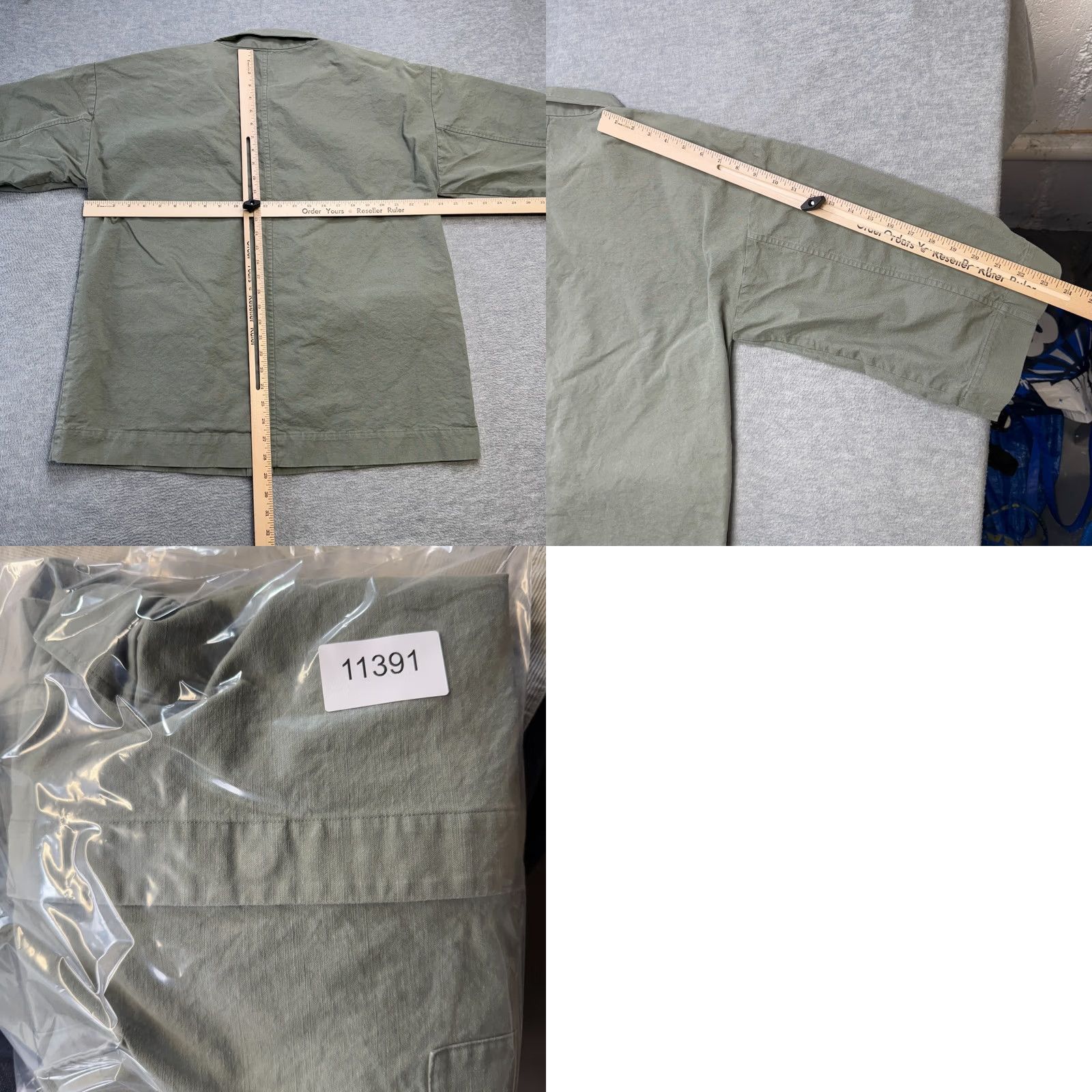Eileen Fisher Eileen Fisher Jacket Womens Large Sage Green Utility Chore Shacket Cotton Hemp Size L / US 10 / IT 46 - 8 Thumbnail