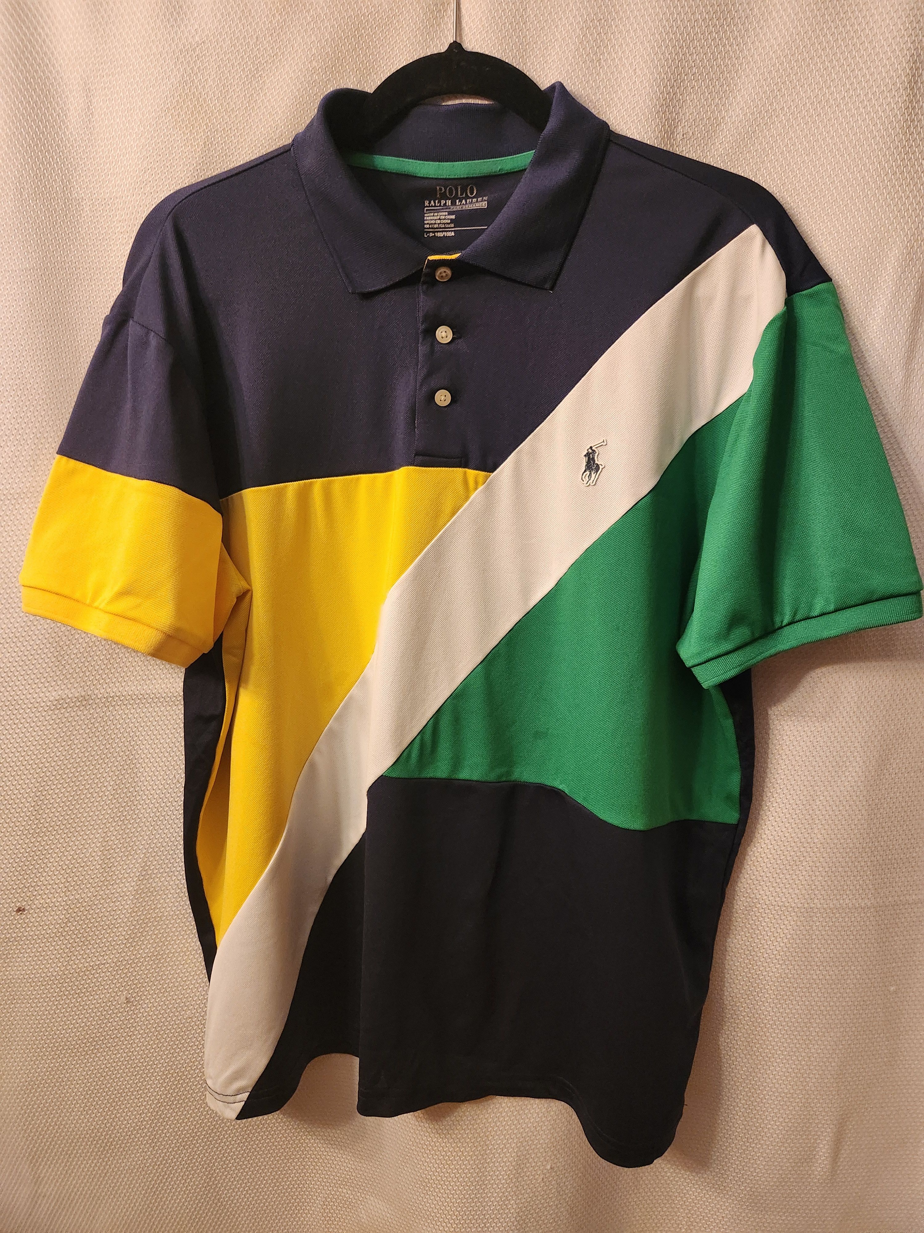 Polo Ralph Lauren Performance Blocked Colored Polo Shirt Size US L / EU 52-54 / 3 - 1 Thumbnail