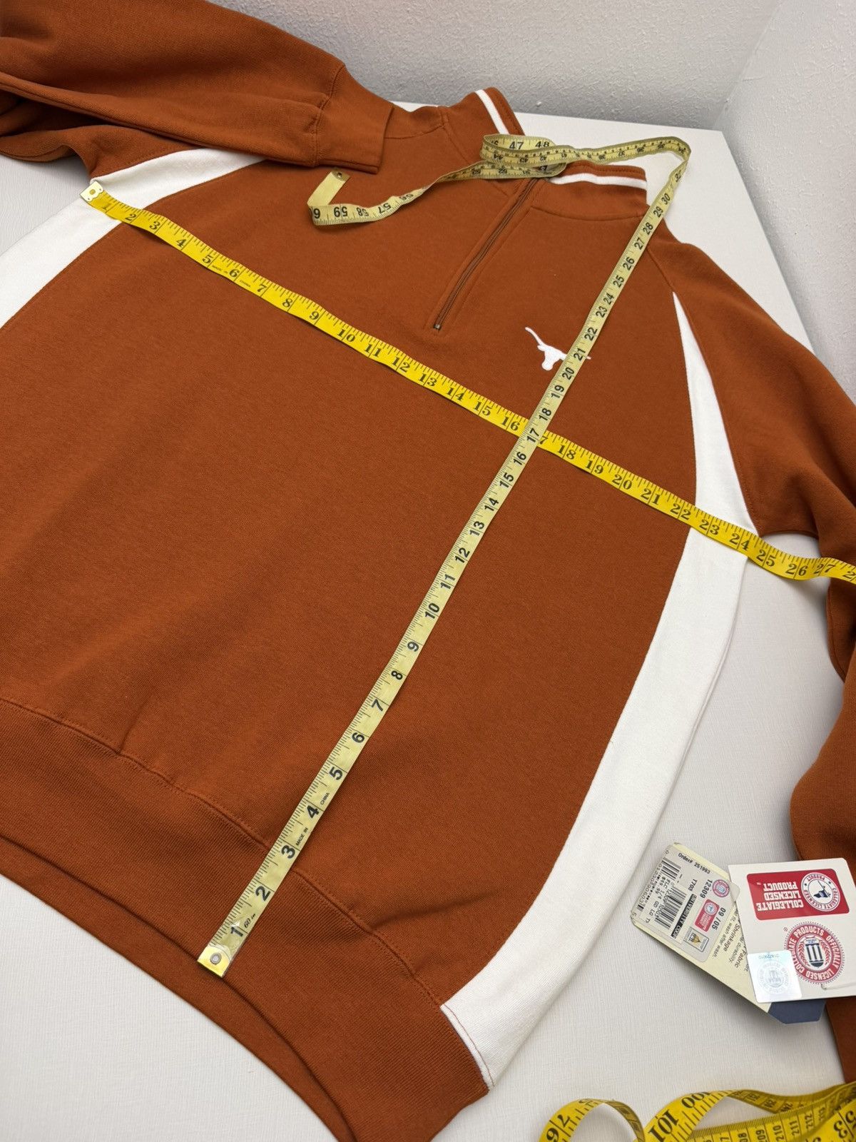 Russell Athletic Vintage Texas Longhorns 1/4 Zip Russell Athletic TeamIssue L Size US L / EU 52-54 / 3 - 8 Thumbnail