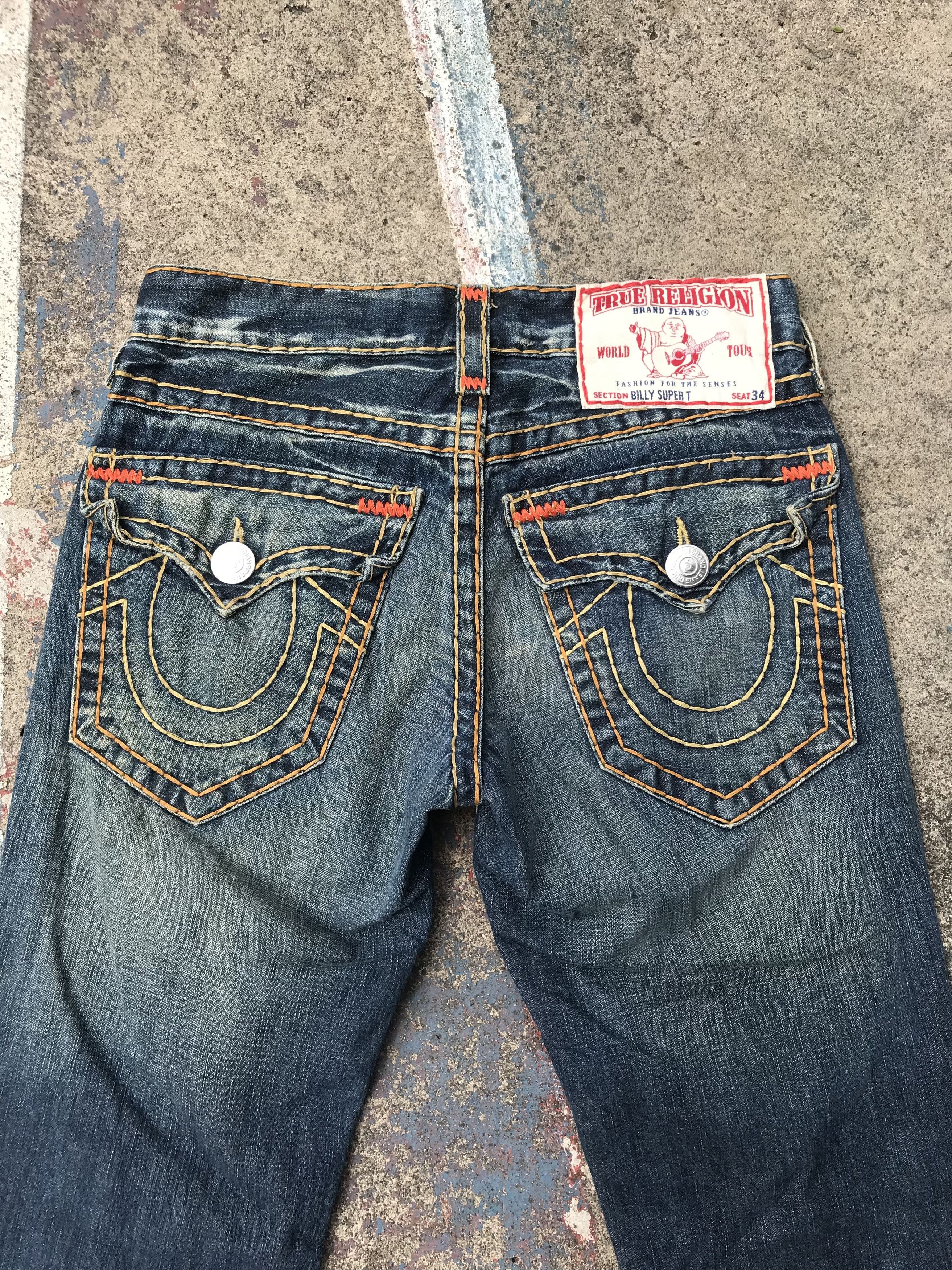 Cowboy Equipment Made in usa‼️ True religion billy super t Size US 29 - 4 Thumbnail