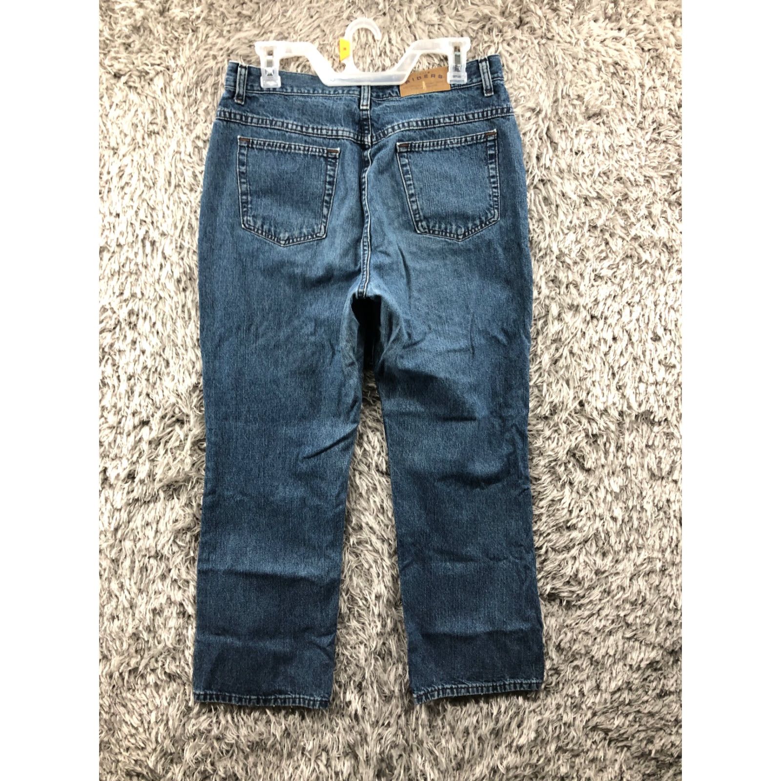 Vintage Riders Jeans Women Size 8 High Rise Dark Wash Denim Straight Blue Size 30" / US 8 / IT 44 - 5 Thumbnail