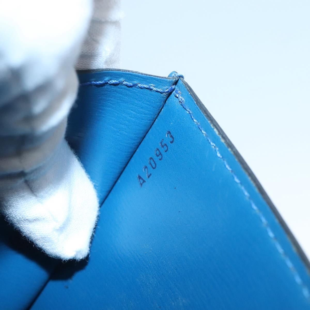 Louis Vuitton LOUIS VUITTON Epi Pochette Arche Shoulder Bag Blue M52575 Size ONE SIZE - 12 Thumbnail