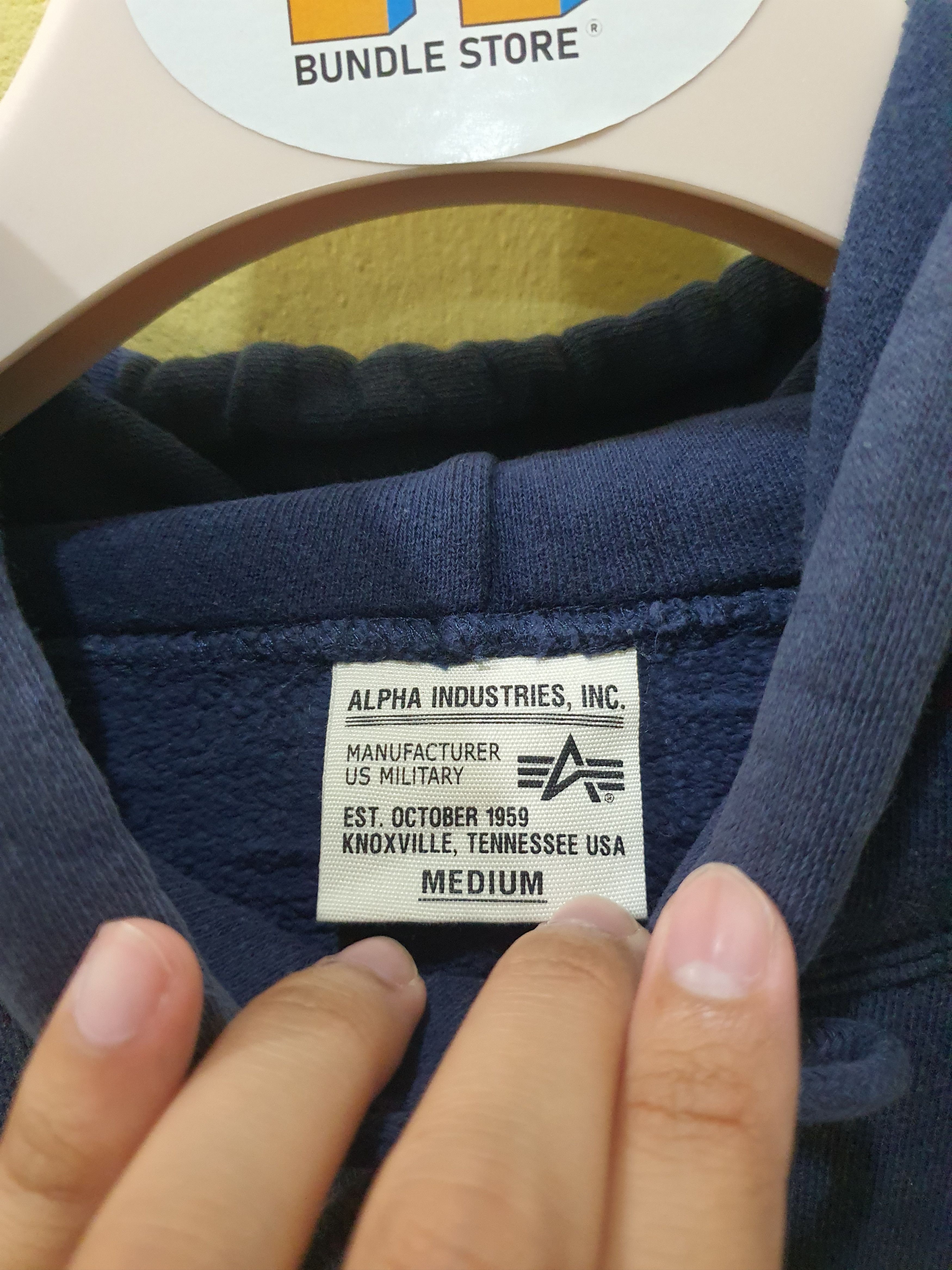 Alpha Industries Alpha Industries 'Army 59' navy blue hoodie Size US M / EU 48-50 / 2 - 7 Thumbnail