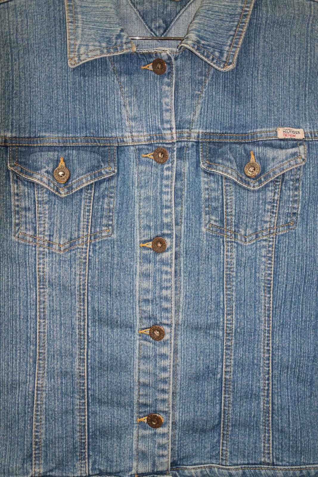 Tommy Hilfiger 00's Tommy Hilfiger Denim Trucker Denim Jacket Size L / US 10 / IT 46 - 4 Thumbnail