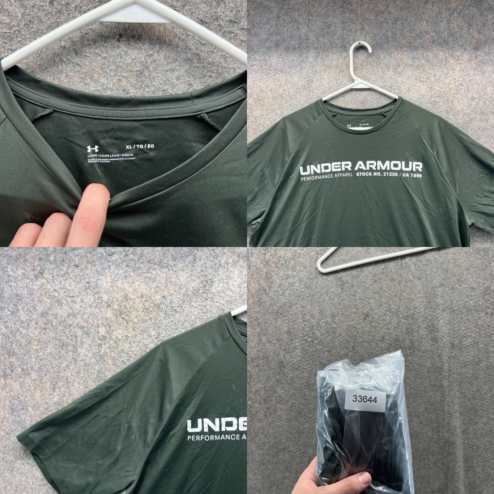 Under Armour Under Armour Shirt Mens XL Green Crewneck Jersey T-Shirt Logo All Seasons Regular (no additional text) Size US XL / EU 56 / 4 - 8 Thumbnail
