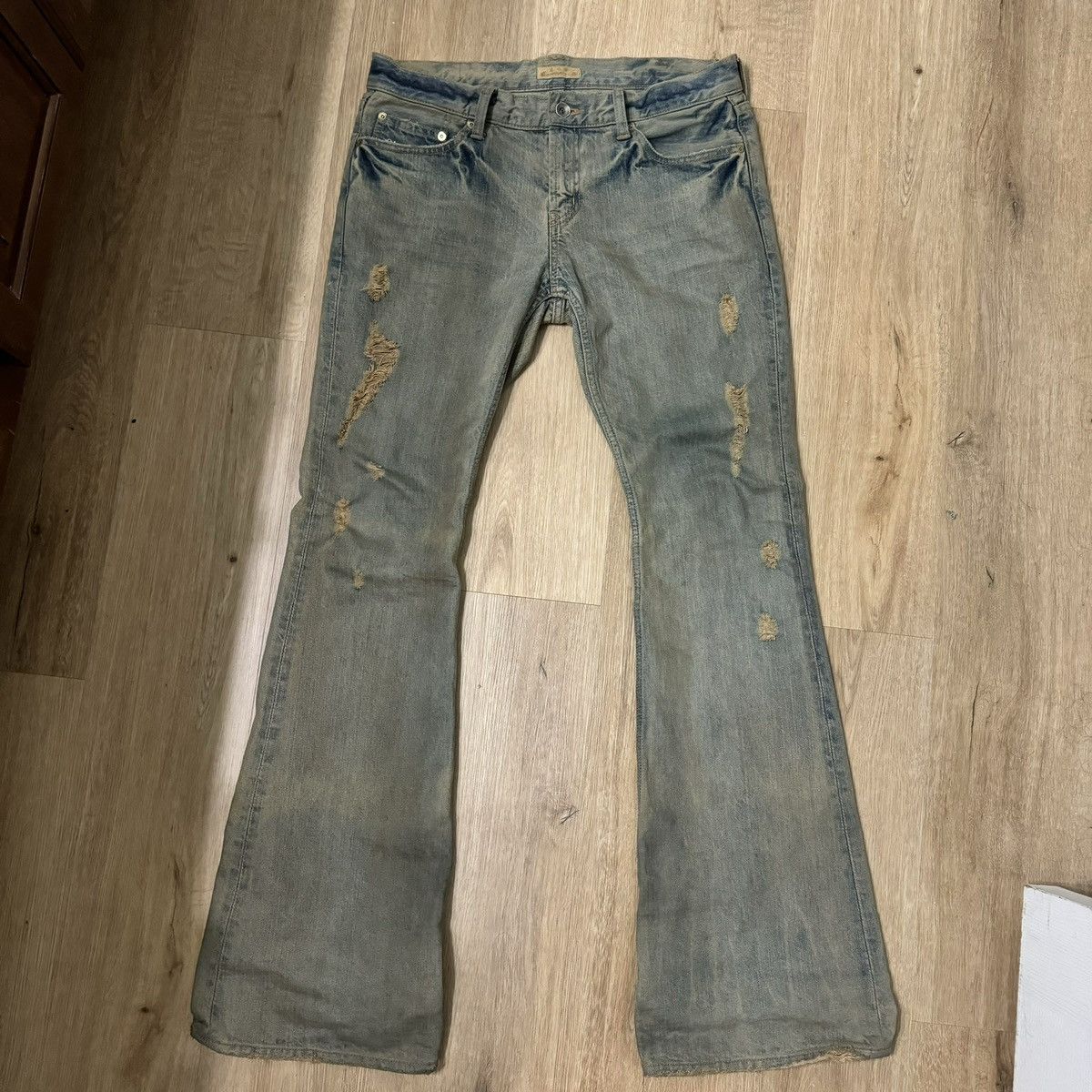 Japanese Brand GOA mudwash flare denim Size US 31 - 1 Thumbnail