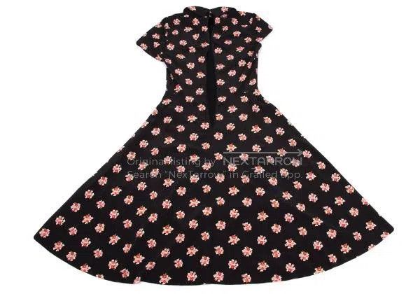 Comme des Garcons Comme Des Garcons Black Retro Flower Dress Size S / US 4 / IT 40 - 3 Thumbnail