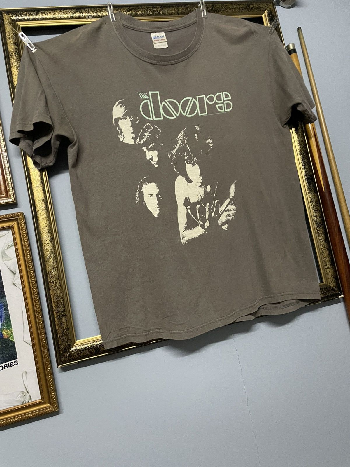 Band Tees Vintage Original The Doors Line Up Face Photo Tee Faded Band Size US L / EU 52-54 / 3 - 6 Thumbnail