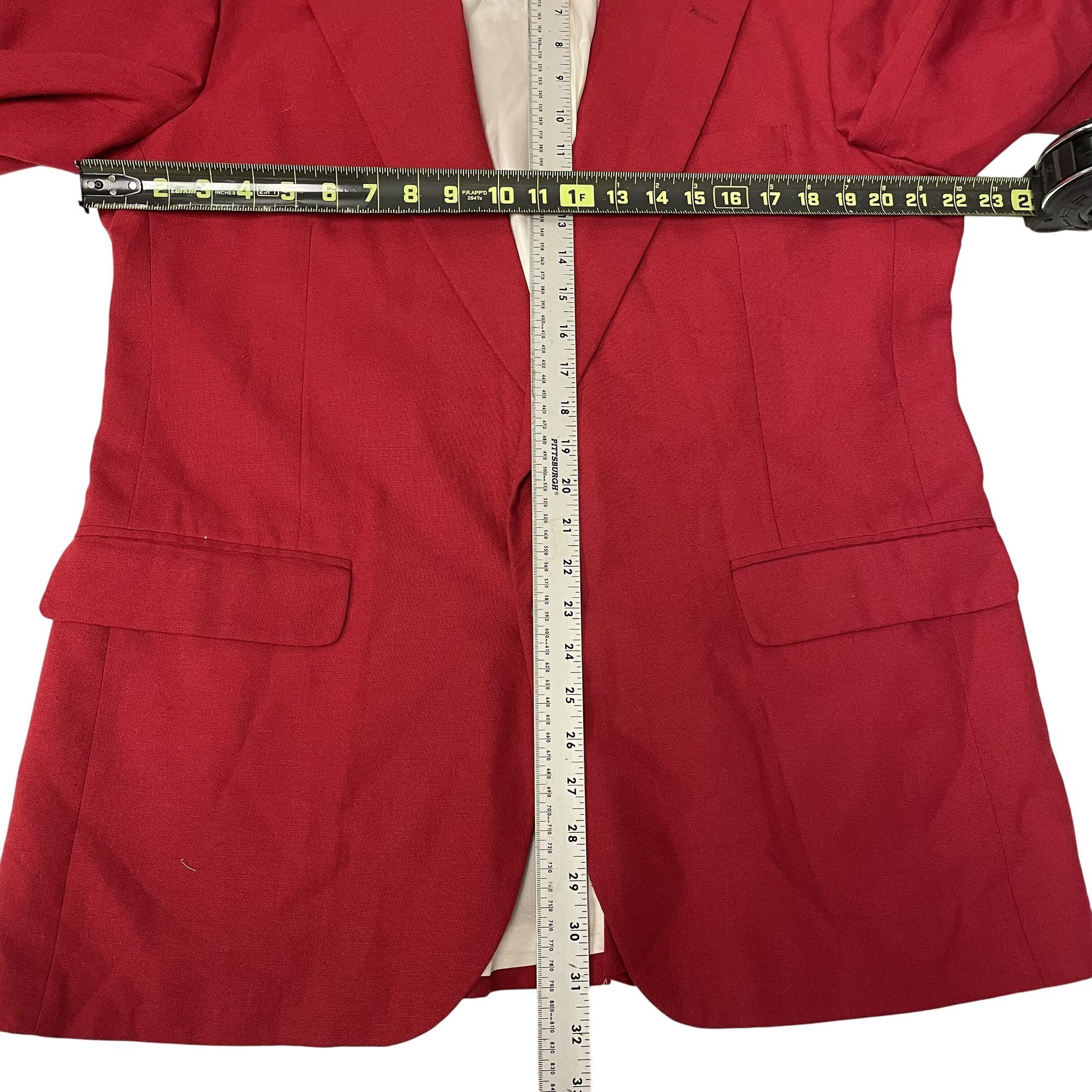David Taylor Vtg David Taylor RED Sport Coat CHRISTMAS Jacket Size 42R - 5 Thumbnail