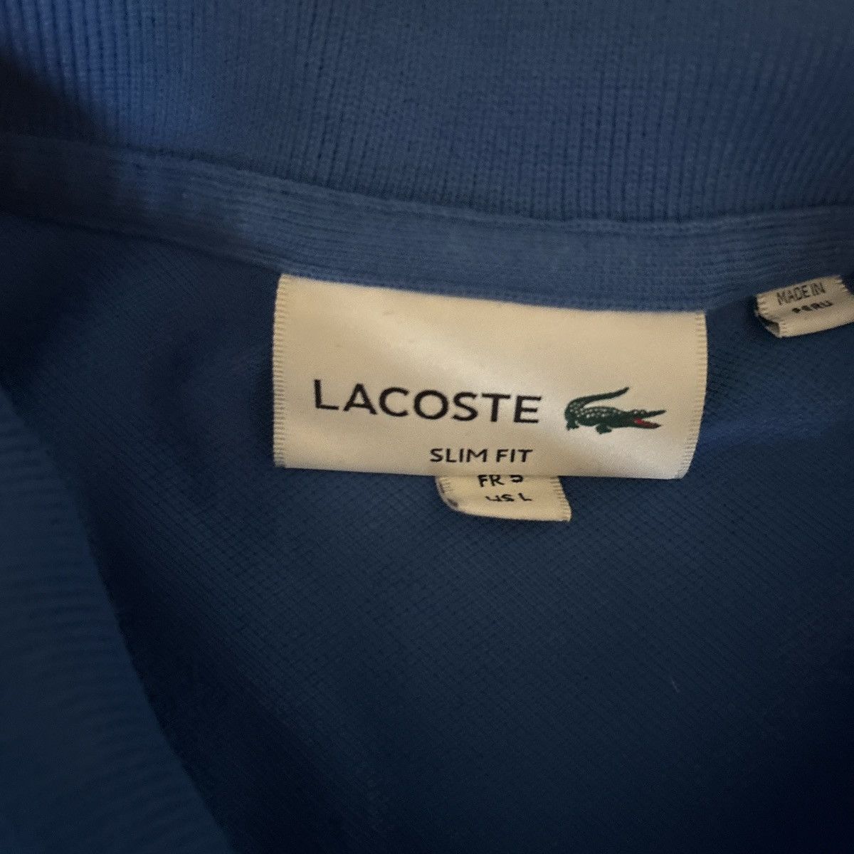 Lacoste Mens Medium Lacoste Blue Polo Shirt Size US M / EU 48-50 / 2 - 3 Thumbnail