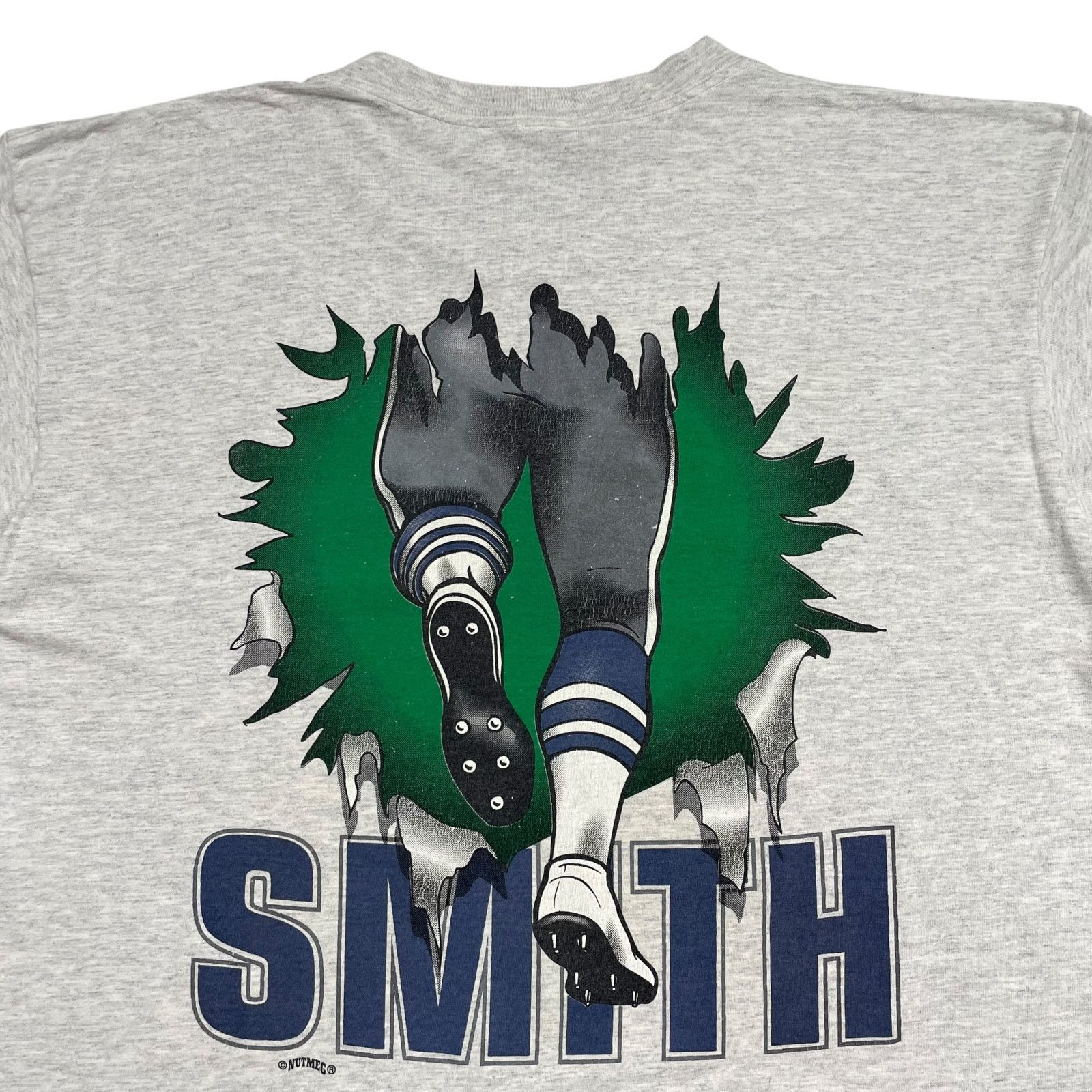 NFL VTG 90s EMMITT SMITH DALLAS COWBOYS NUTMEG BREAK THROUGH Size US XL / EU 56 / 4 - 4 Thumbnail