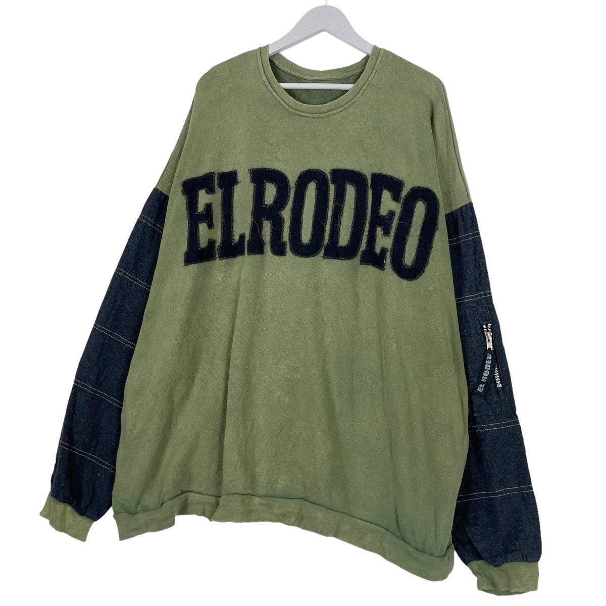 Japanese Brand 💥ELRODEO BAGGY CREWNECK PULLOVER SWEATSHIRT Size US XXL / EU 58 / 5 - 2 Thumbnail