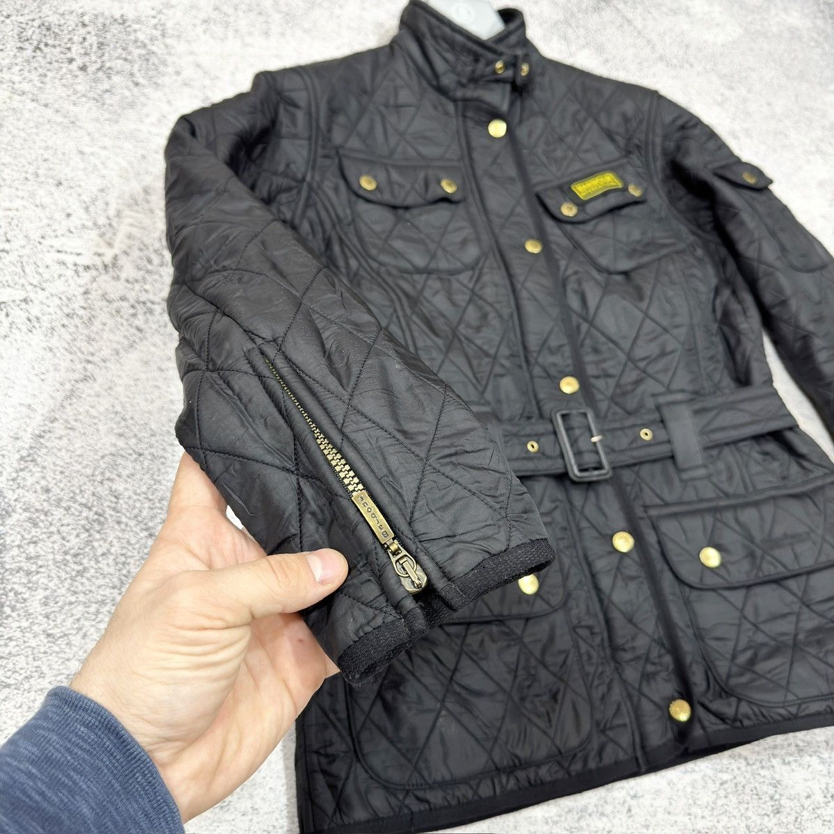 Barbour × Designer Barbour International Quilted Jacket M size 38 US8 Size M / US 6-8 / IT 42-44 - 3 Thumbnail
