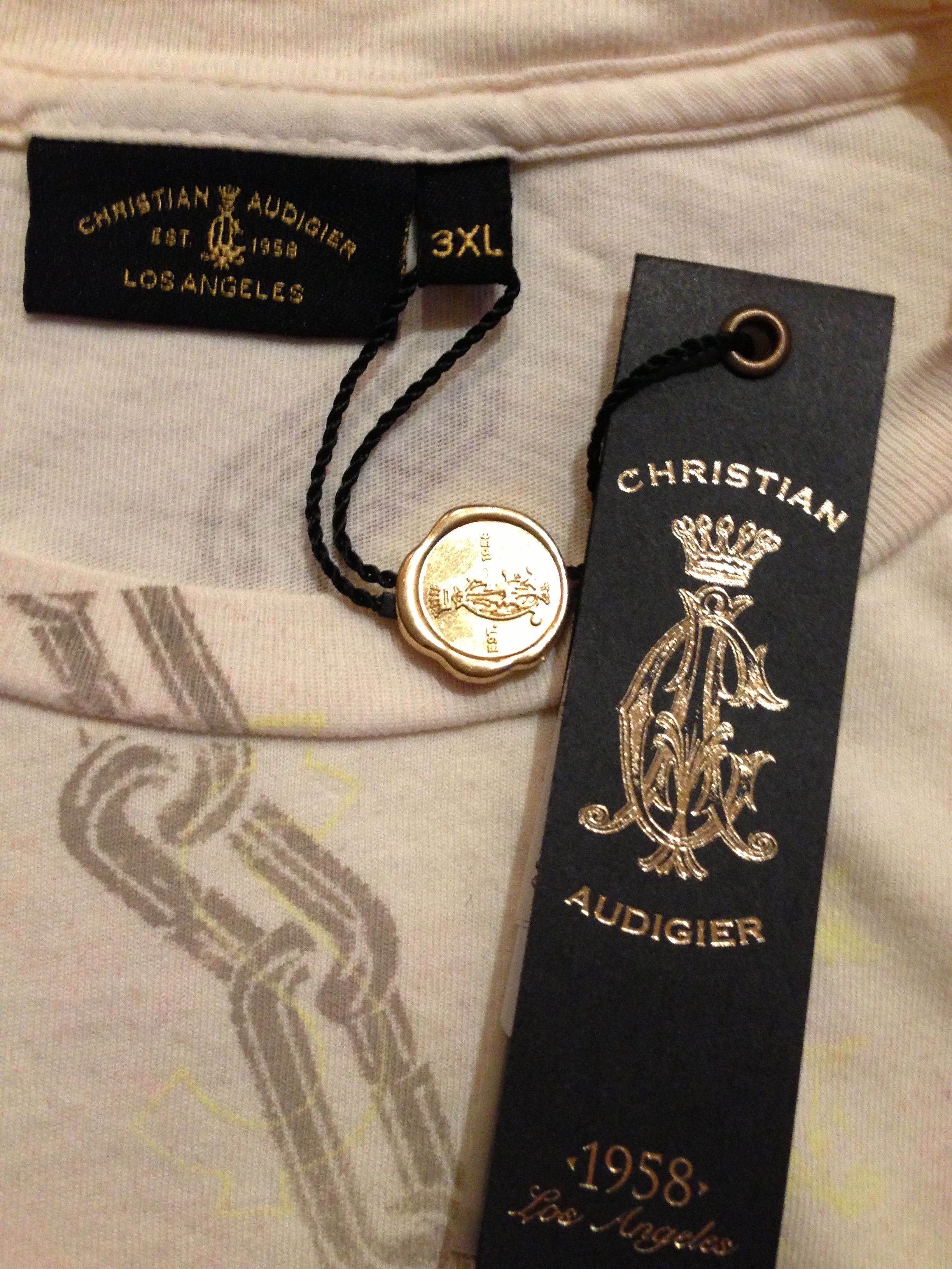 Christian Audigier The World Is Yours and Soul of Gold T-Shirt Size US XXL / EU 58 / 5 - 2 Thumbnail
