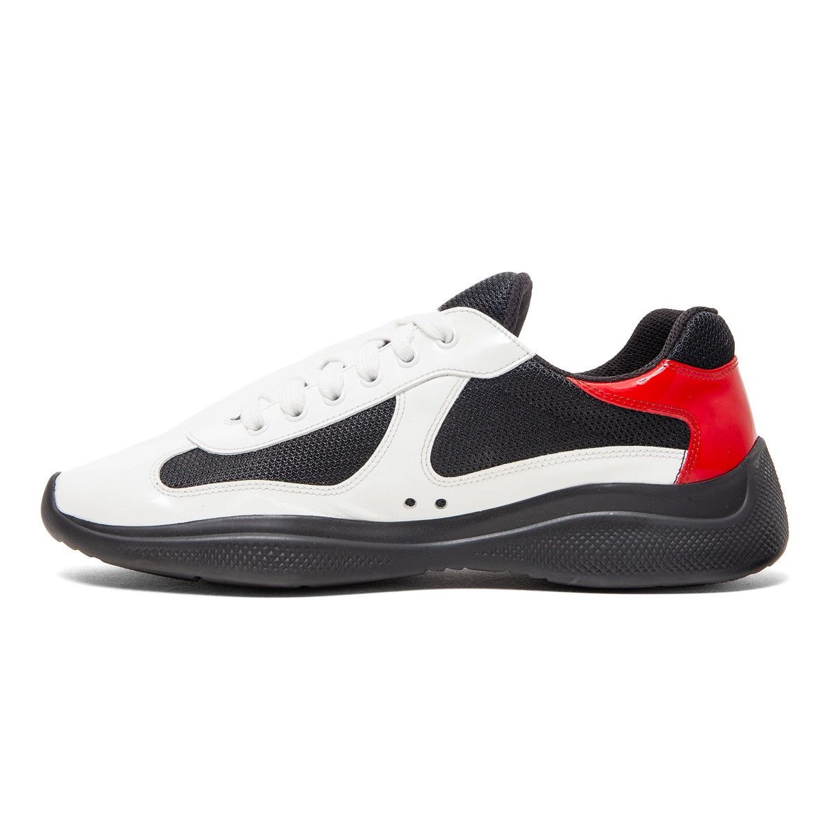 Prada Americas's Cup Sneaker Low White Red Size US 8 / EU 41 - 3 Thumbnail