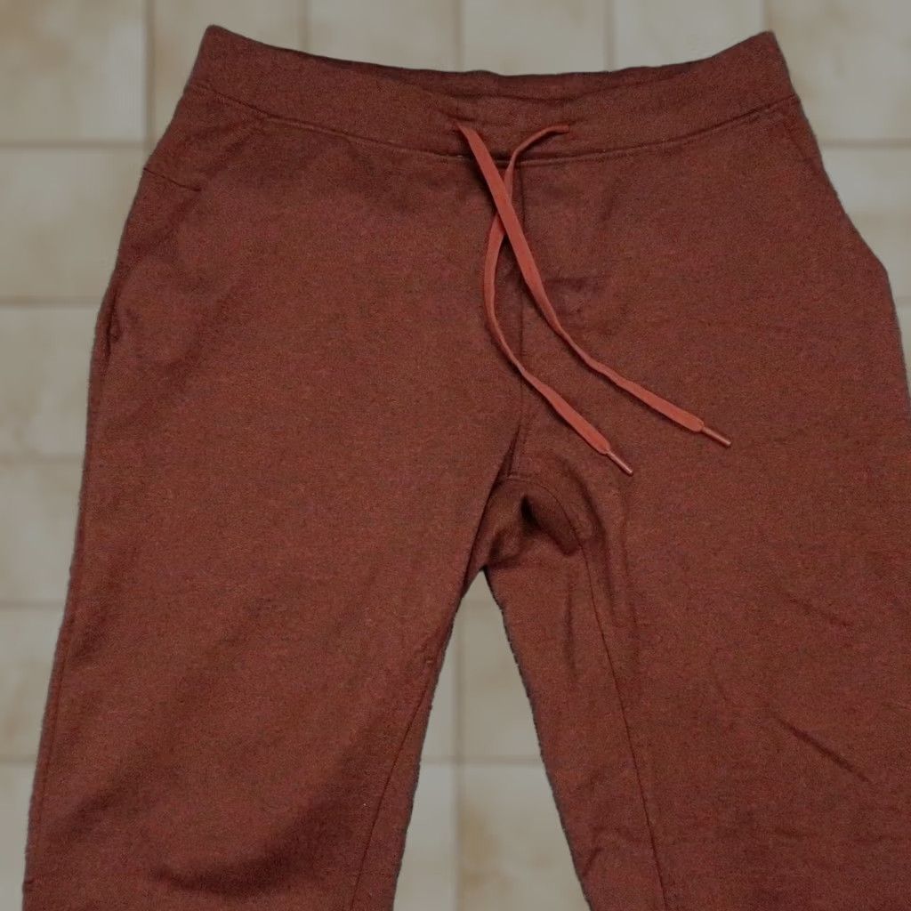 Lululemon lululemon Pants Mens Large Red City Sweat Thermo Jogger Zip Pocket Stretch Size US 33 - 1 Thumbnail