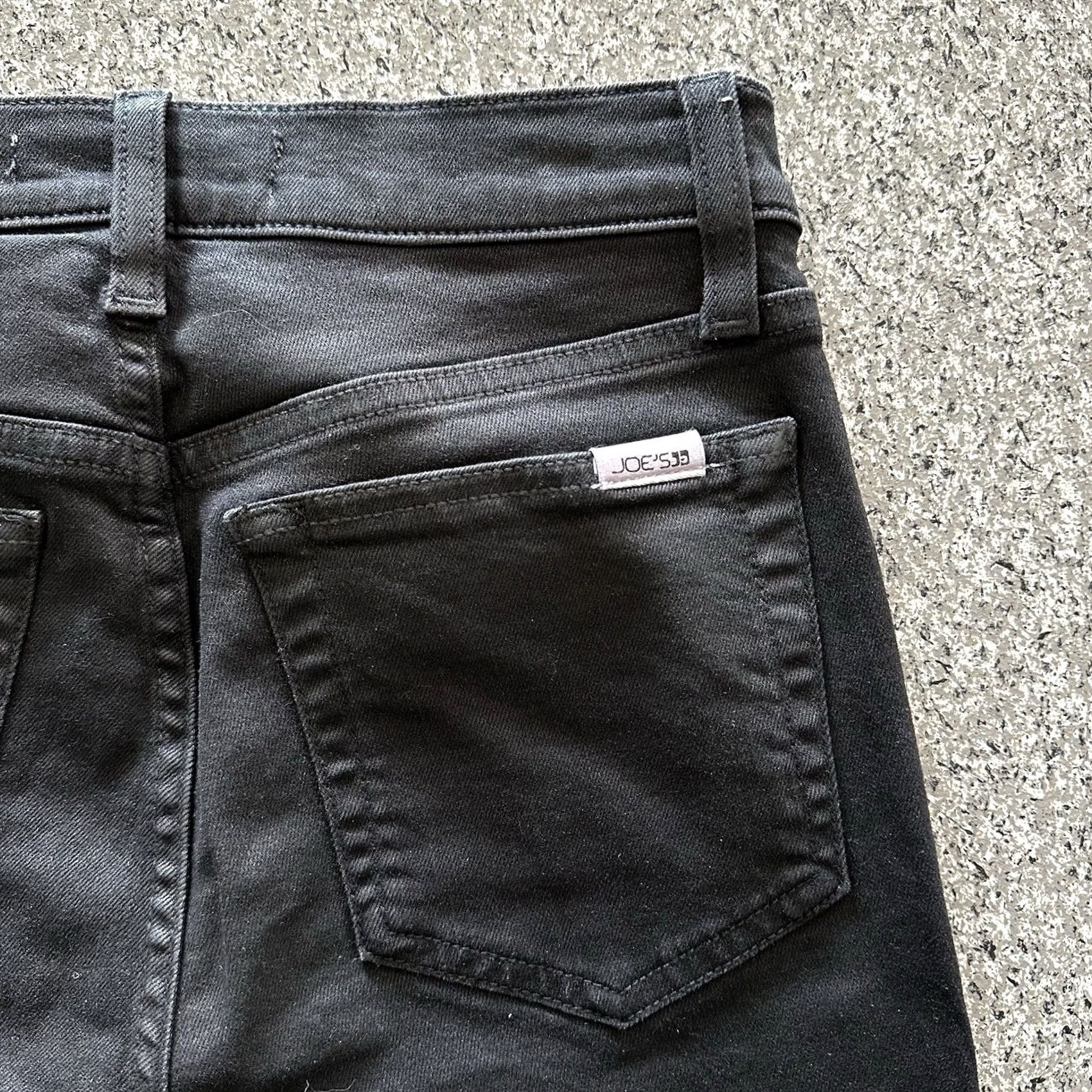 Vintage Joe's Jeans The Charlie High Rise Skinny Denim 27x27 Black 4 XS? Size 27" / US 4 / IT 40 - 6 Thumbnail
