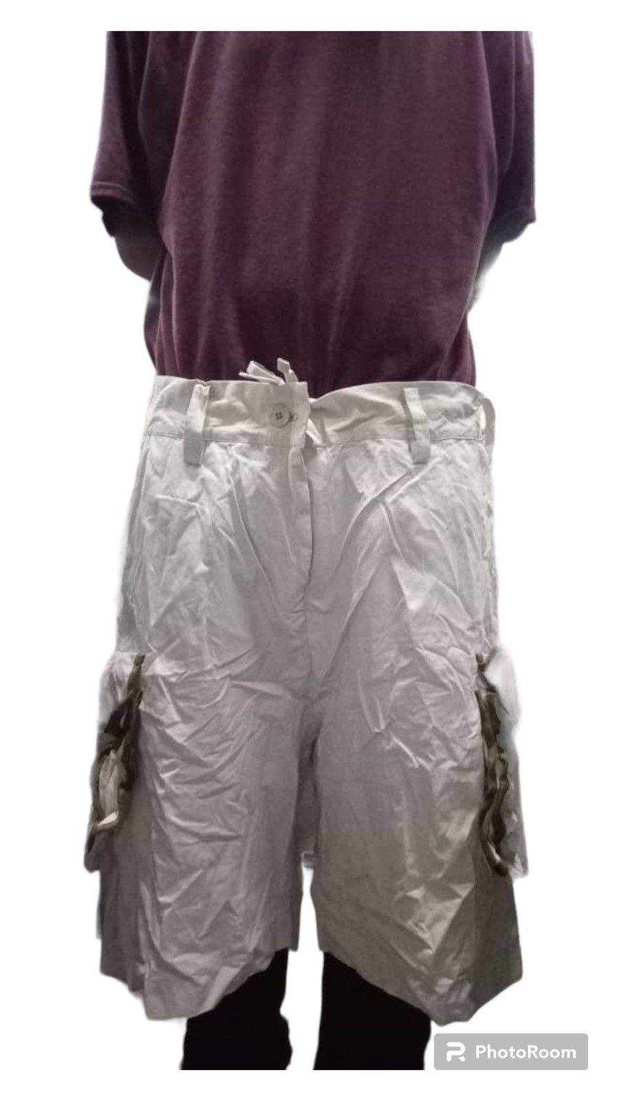 Limi Feu × Yohji Yamamoto Yohji Yamamoto Limi Feu Light Baggy Short Pants Size US 39 - 13 Thumbnail