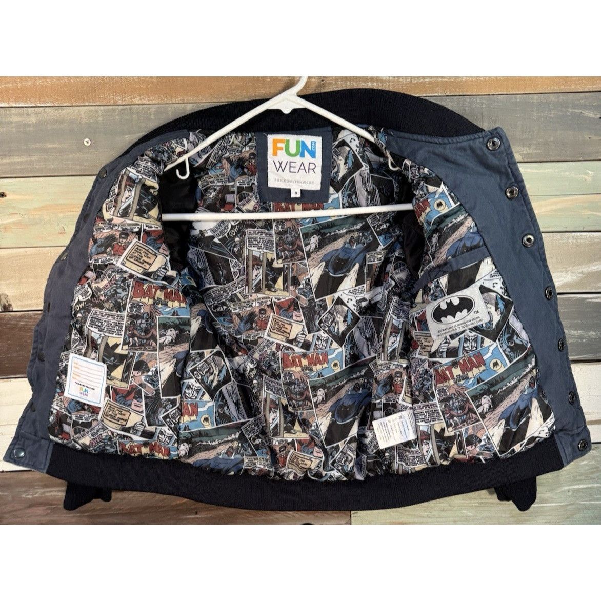 DC Comics FUN WEAR BATMAN DC Comic Book Retro Vintage Bomber Jacket Tw Size US M / EU 48-50 / 2 - 4 Thumbnail