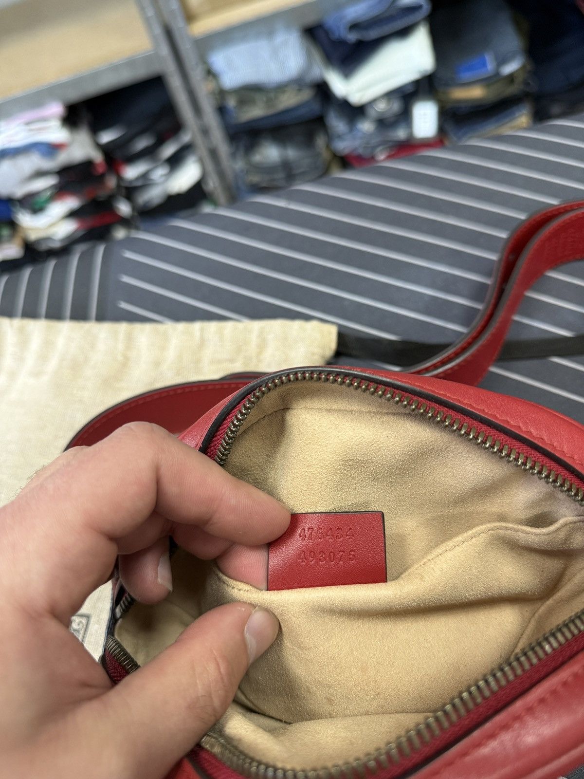 Gucci 🇮🇹 Gucci 476434 GG Marmont Bag Waist Pouch Belt Bag Waist Size ONE SIZE - 4 Thumbnail