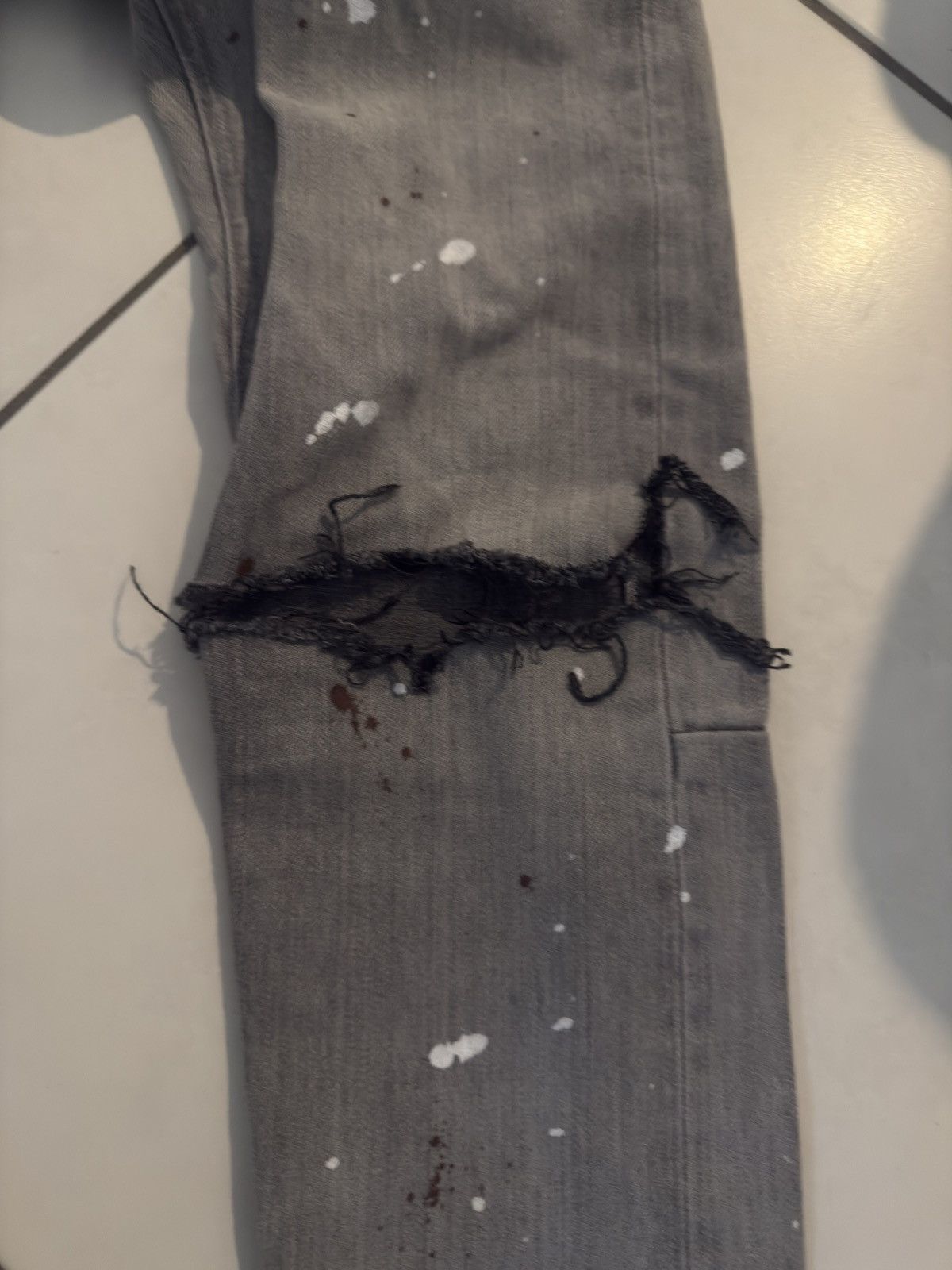 Fear of God Fear of God x Union Paint-splatter Denim 29 Selvedge Denim Size US 29 - 7 Thumbnail