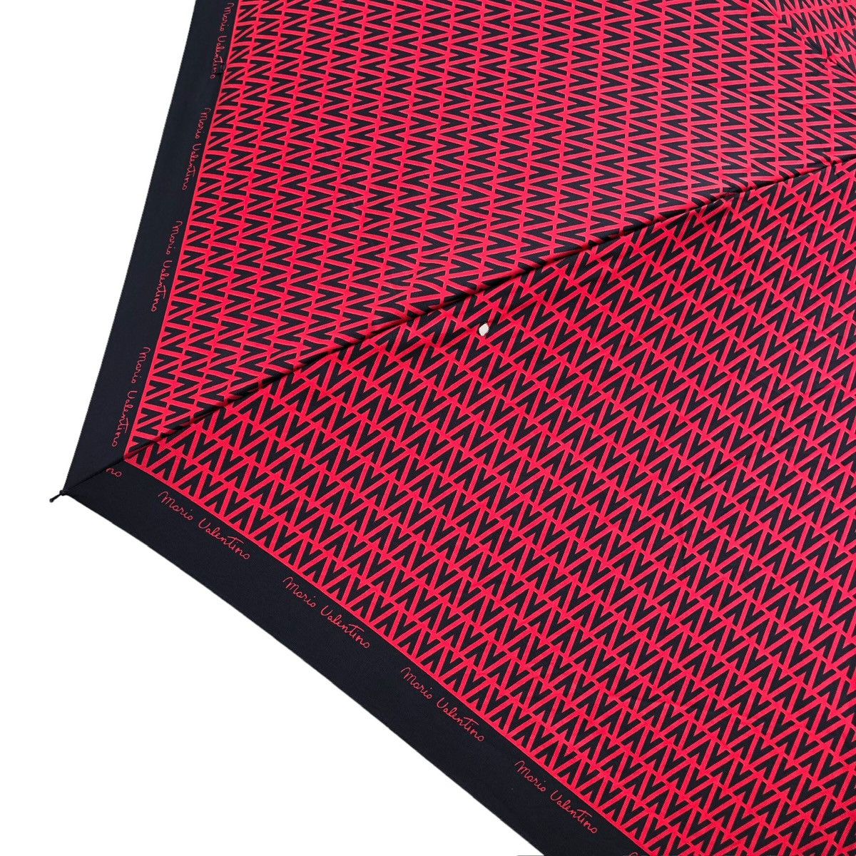 Mario Valentino Mario Valentino All Over Pattern Red Folding Umbrella Size ONE SIZE - 10 Thumbnail