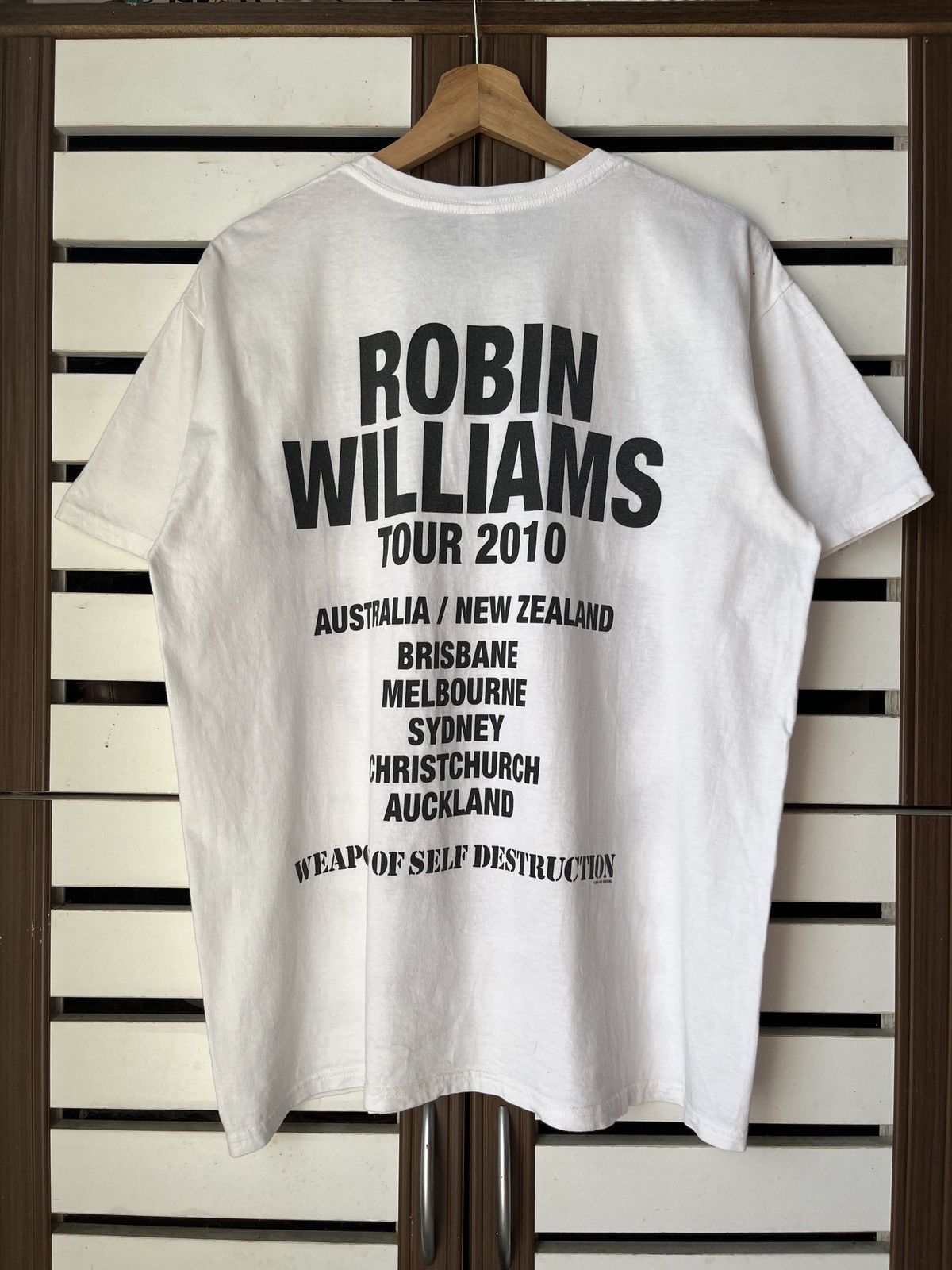 Vintage 00’s Robin Williams : Weapons Of Self Destruction Tour Size US L / EU 52-54 / 3 - 5 Thumbnail