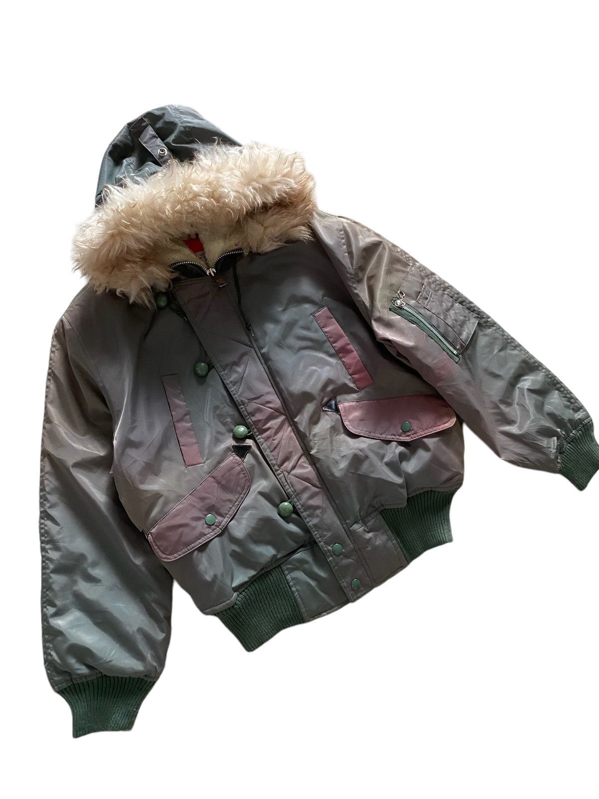 Alpha Industries Vintage AIR FORCE FUR AW82( USAF) jacket flyers nice design Size US M / EU 48-50 / 2 - 3 Thumbnail