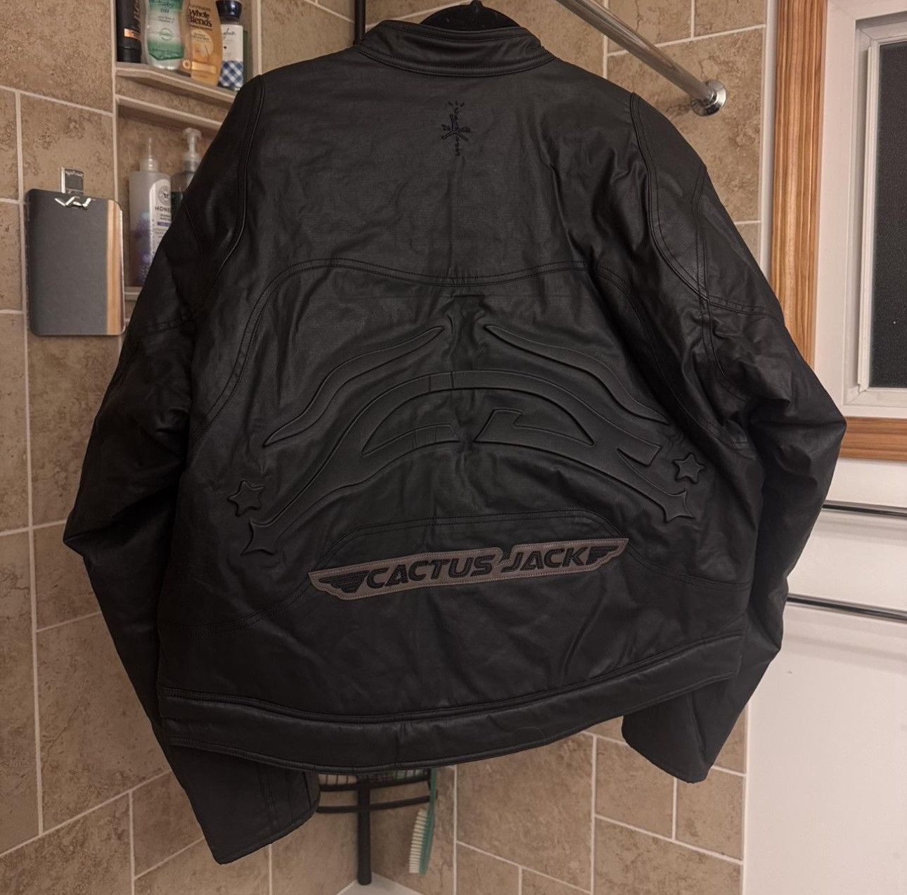 Jordan Brand × Travis Scott Cactus Jack x Jordan Leather Jacket Size US M / EU 48-50 / 2 - 2 Thumbnail