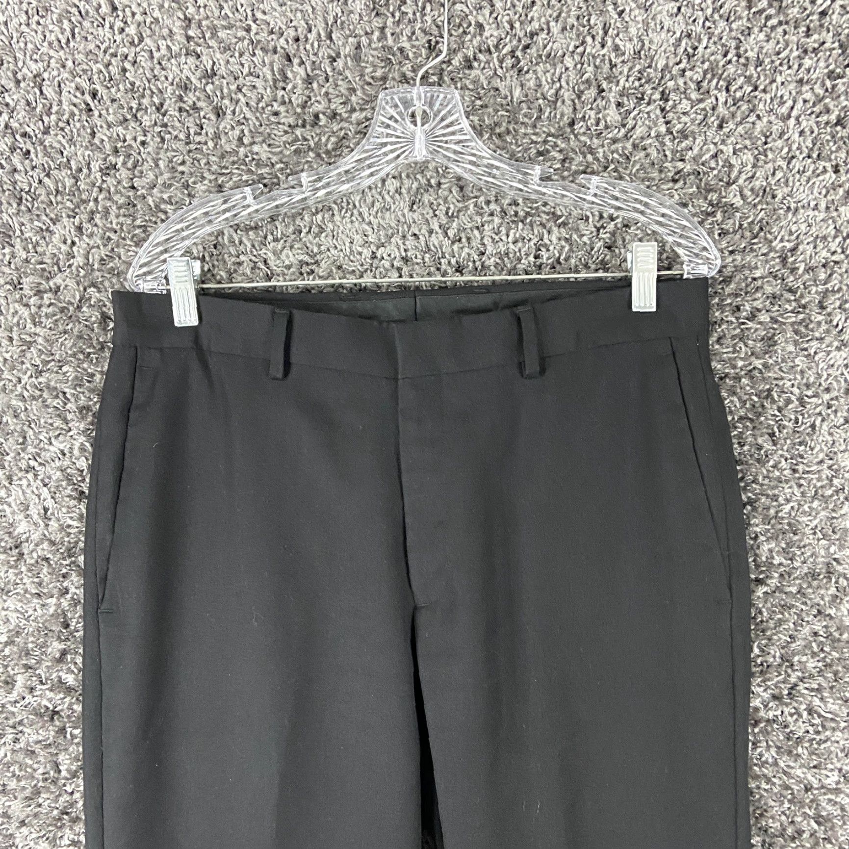 Apt. 9 APT. 9 Men's Dress Pants 34x31 Black Regular Size US 34 / EU 50 - 4 Thumbnail