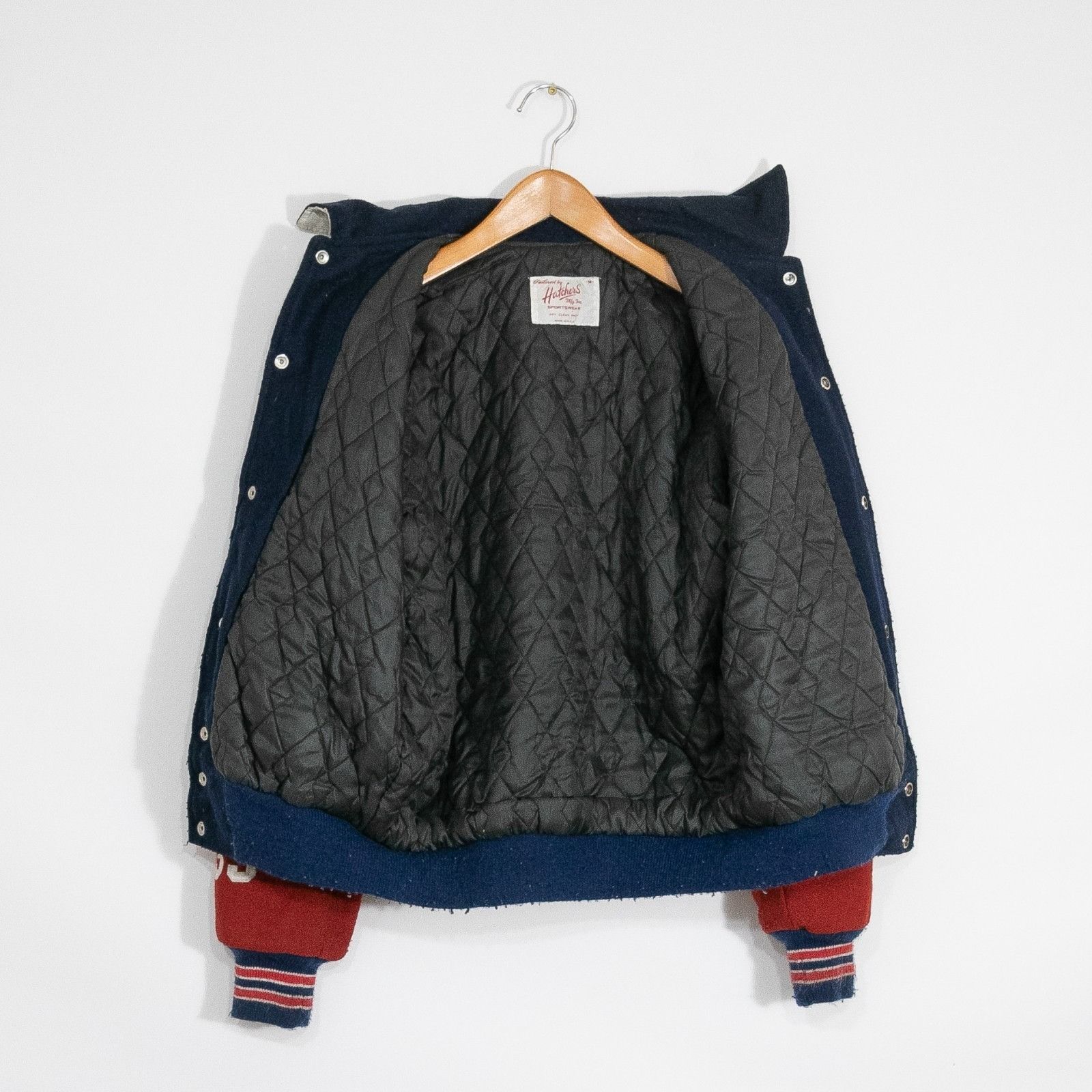 Vintage Vintage 90s Massachusetts Teddy Style Varsity Jacket Medium Size US M / EU 48-50 / 2 - 8 Thumbnail