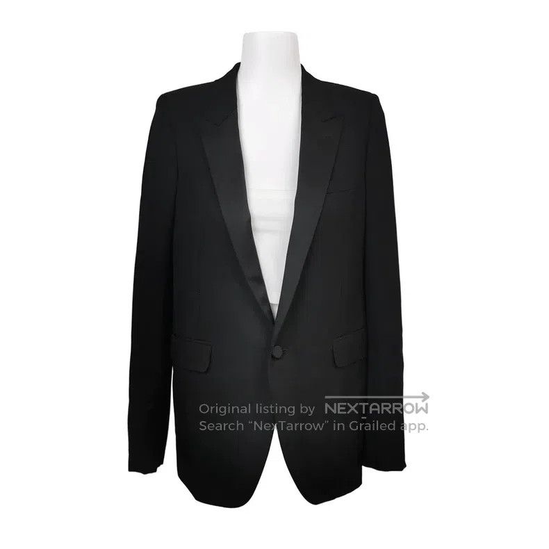 Saint Laurent Paris Saint Laurent Paris Wool Solid Collar Jacket Size XXS / US 00 / IT 34 - 1 Thumbnail