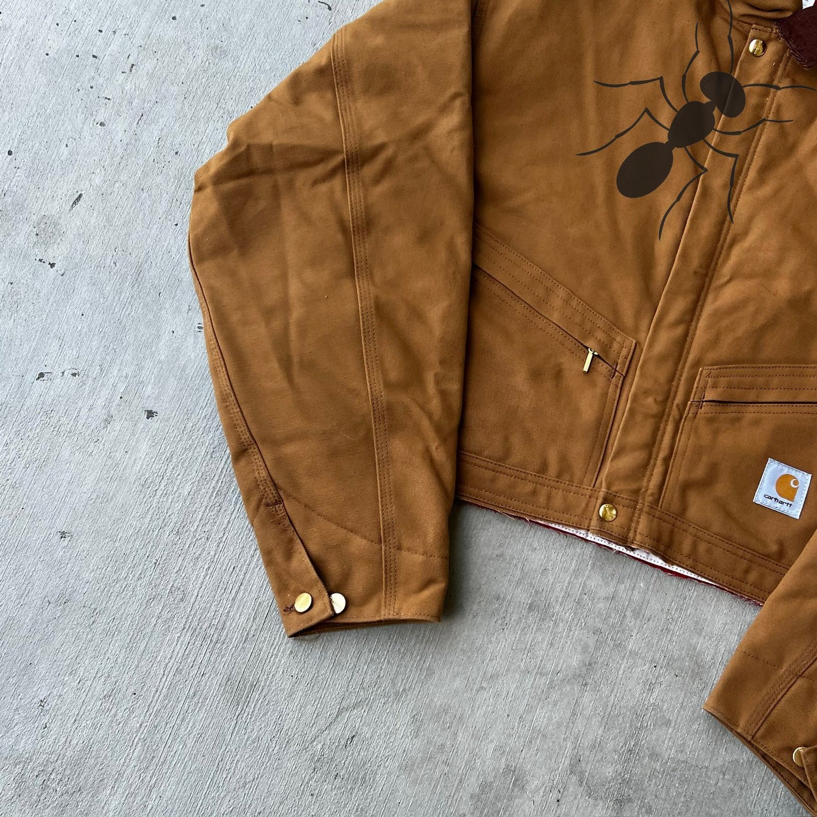 Carhartt × Vintage Carhartt brown cropped Detroit style work wear jacket Size US XXL / EU 58 / 5 - 4 Thumbnail