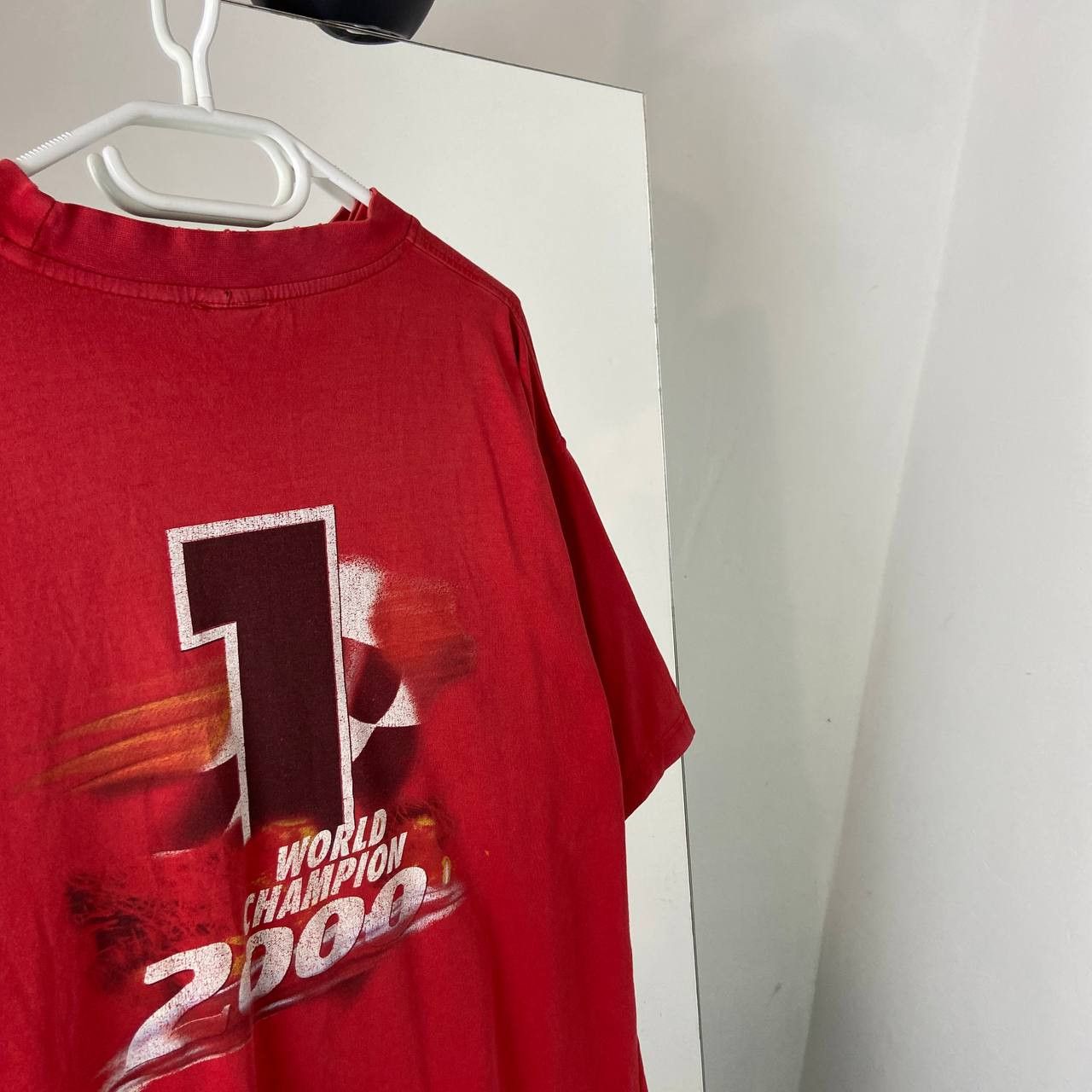 Vintage Vintage 00s Michael Schumacher World Champion Racing T-Shirt Size US XL / EU 56 / 4 - 9 Thumbnail