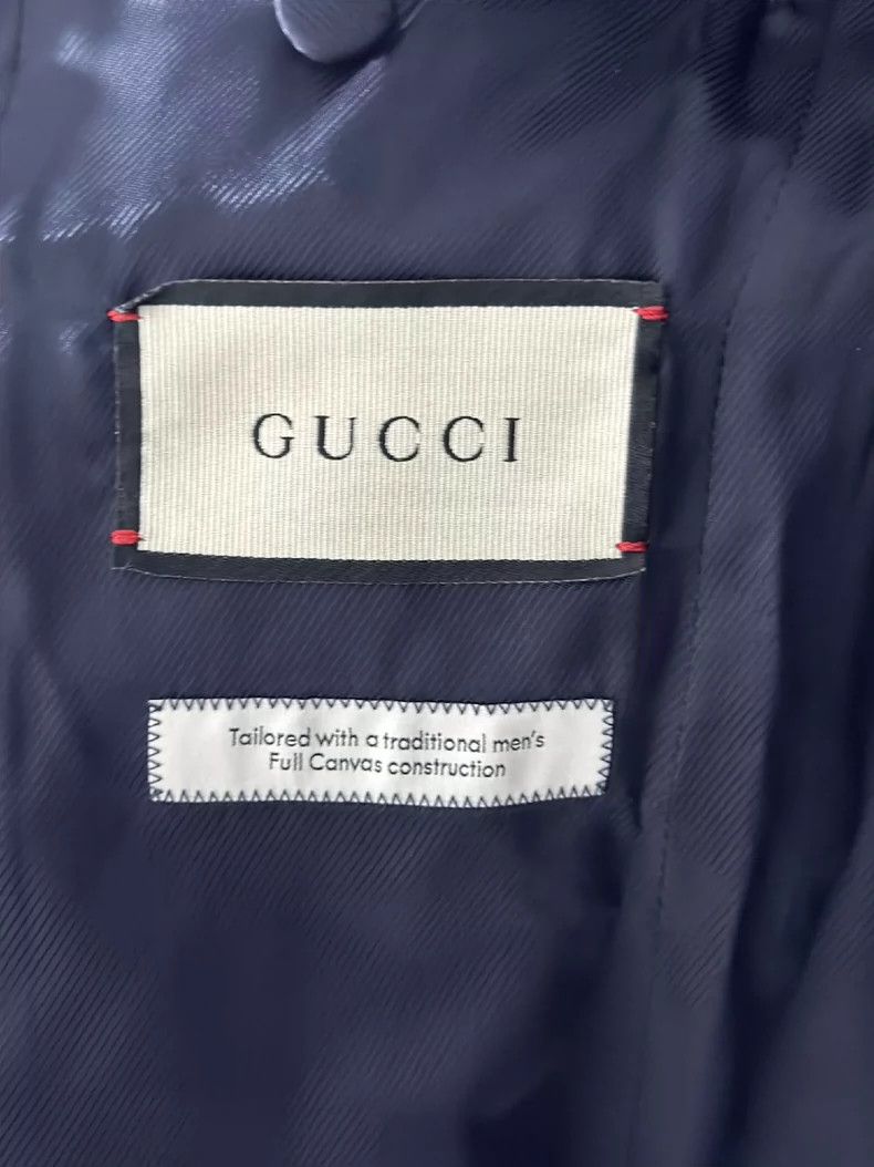 Gucci Gucci Double G cherry embroidered lapel suit 2501-Nextarro Size 38R - 4 Thumbnail