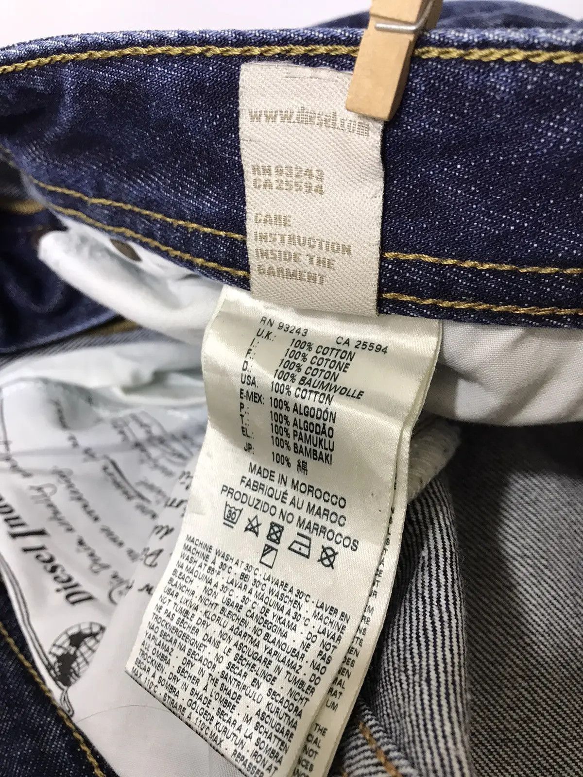 Designer × Diesel Diesel men’s denim jeans 36/32 Size US 36 / EU 52 - 8 Thumbnail