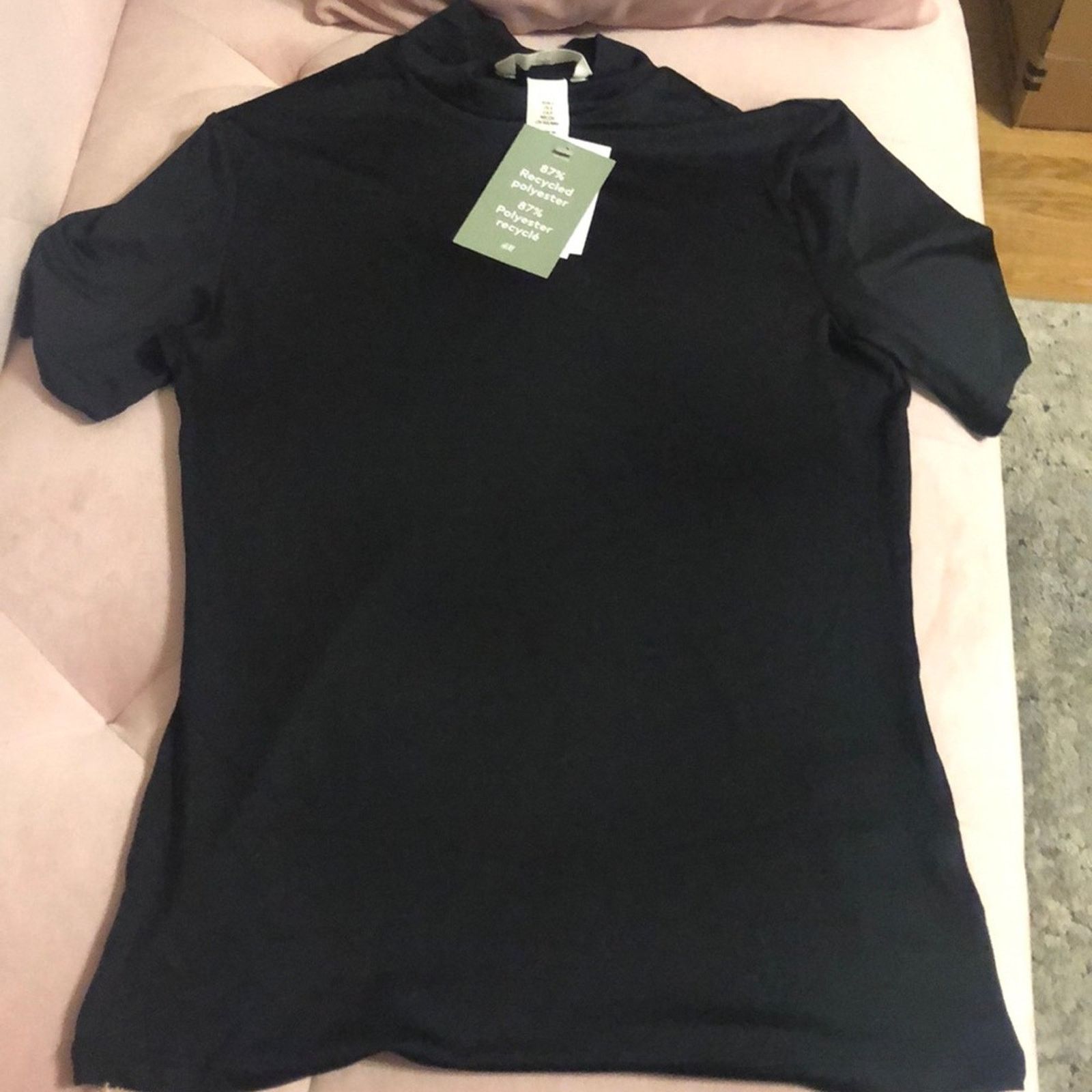 H&M NEW!!! H&M • Super Soft and Stretchy Black Tee • Size Small Size S / US 4 / IT 40 - 2 Thumbnail