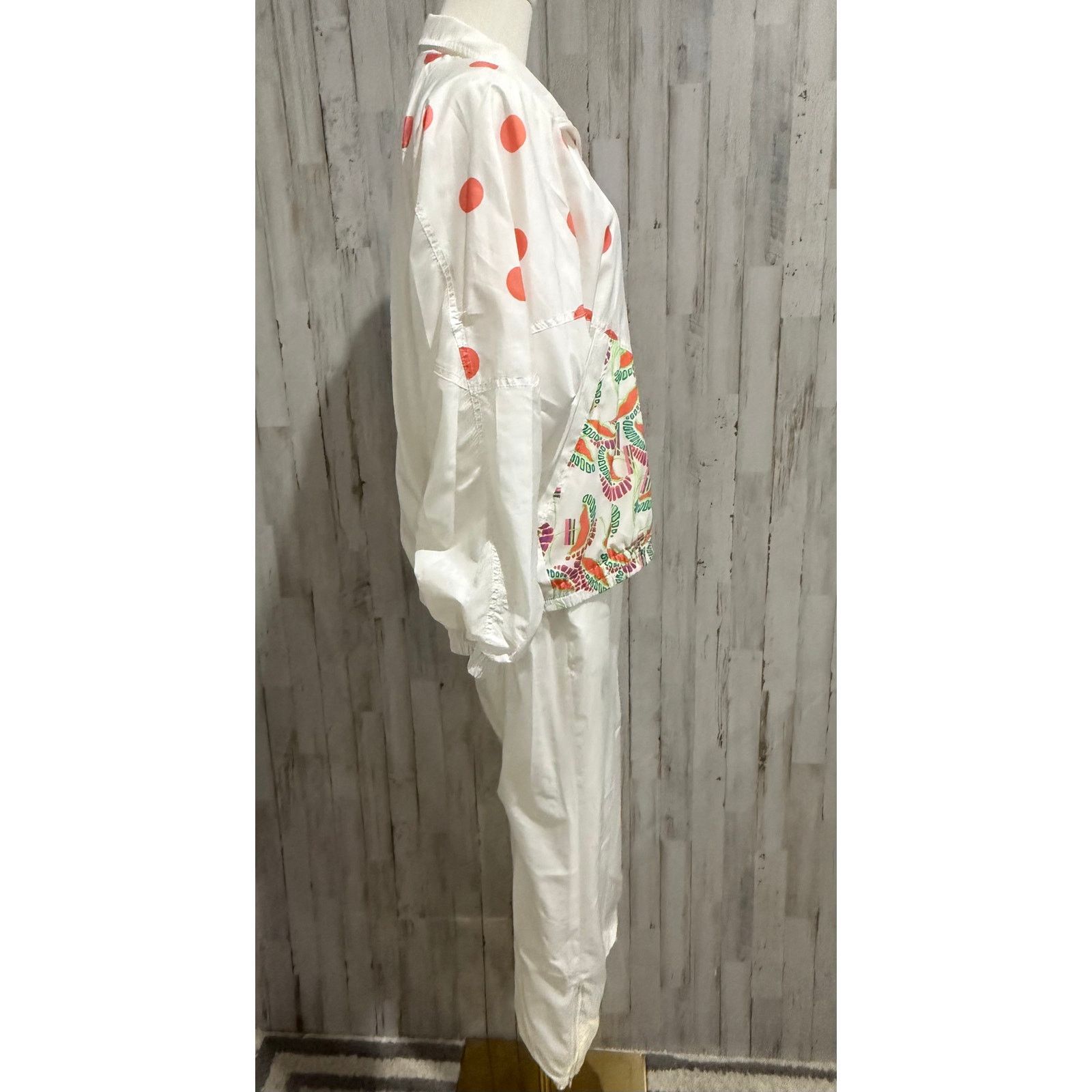Diadora Diadora Tracksuit Set Womens Size Small White Coral Size 26" / US 2 / IT 38 - 3 Thumbnail