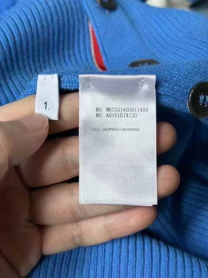Thom Browne Thom Browne size1 Blue cashmere cardigan Size US S / EU 44-46 / 1 - 3 Thumbnail