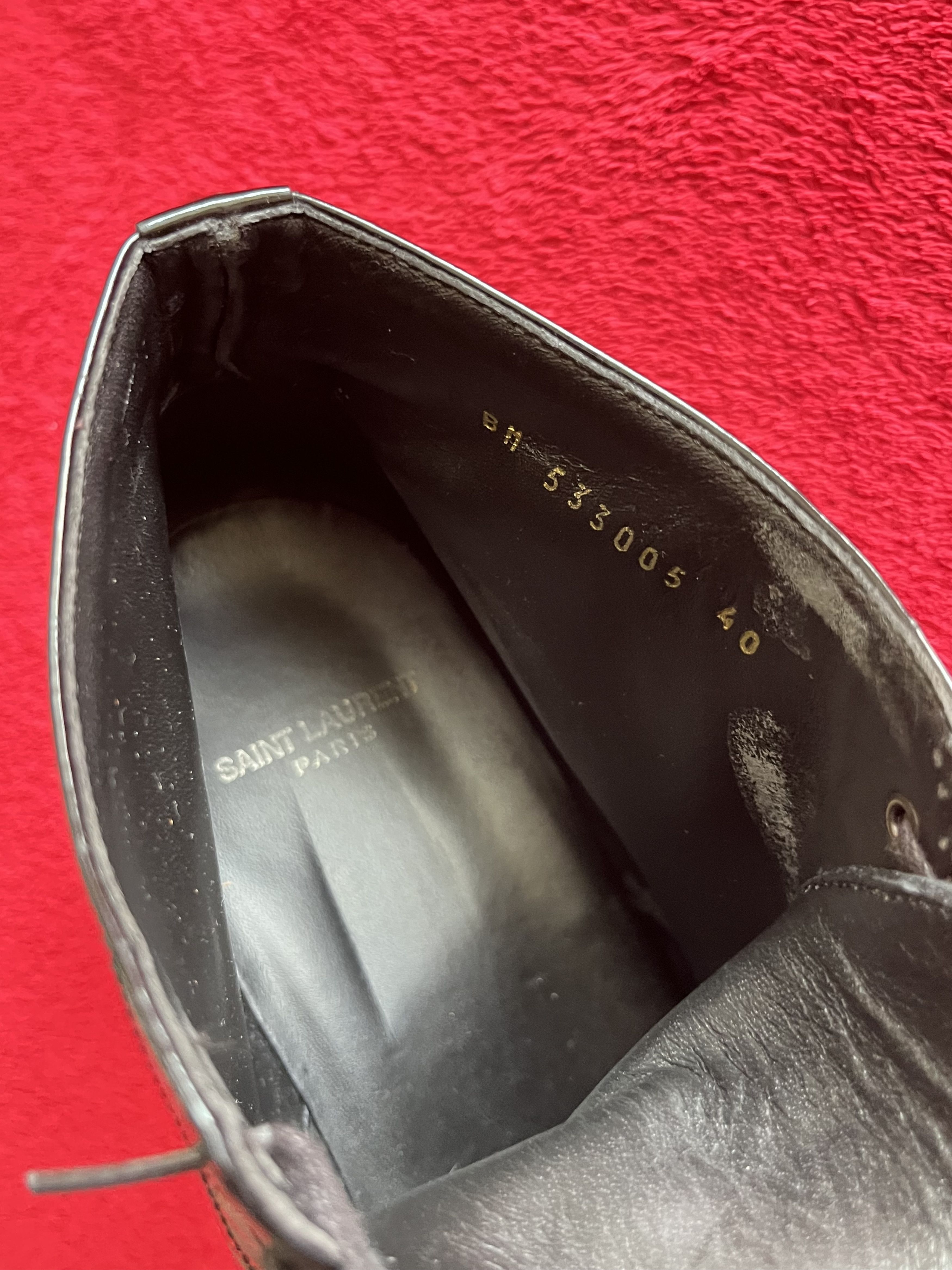 Saint Laurent Paris Saint Laurent Patent Leather Derby Boot Size US 7 / EU 40 - 4 Thumbnail