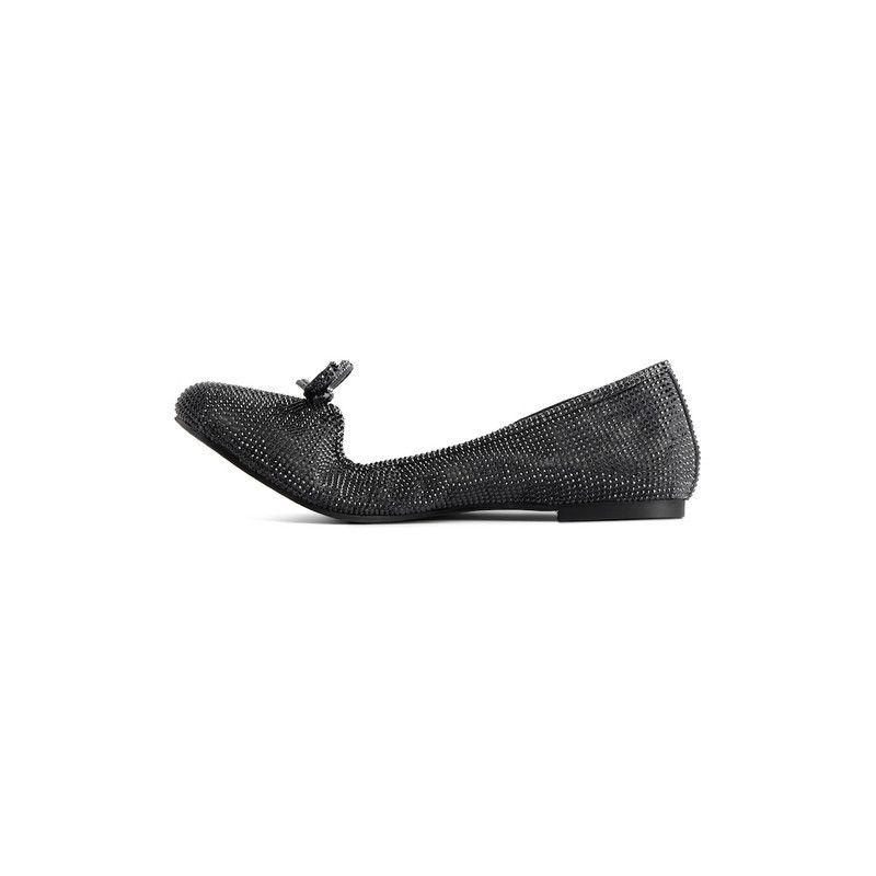 Balenciaga o1w1db10526 Leopold Ballerina With Rhinestones in Black Size US 6 / IT 36 - 4 Thumbnail