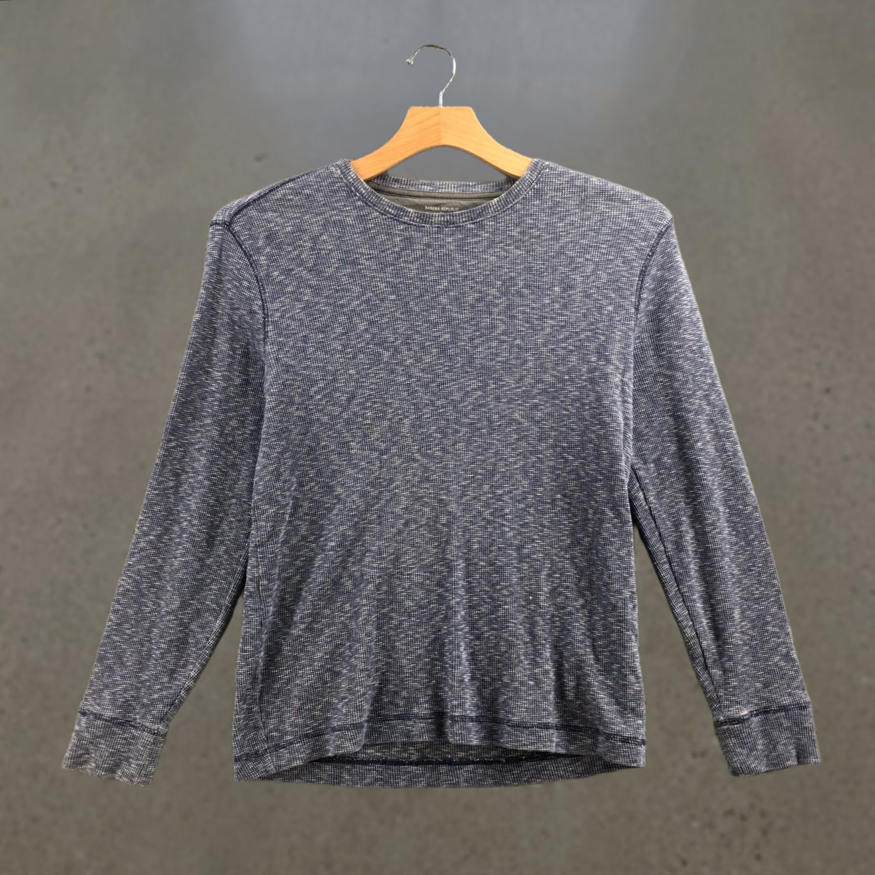 Banana Republic Banana Republic Sweater Mens L Blue Cotton Blend Knit Pullover Crew Long Sleeve Size US L / EU 52-54 / 3 - 1 Thumbnail