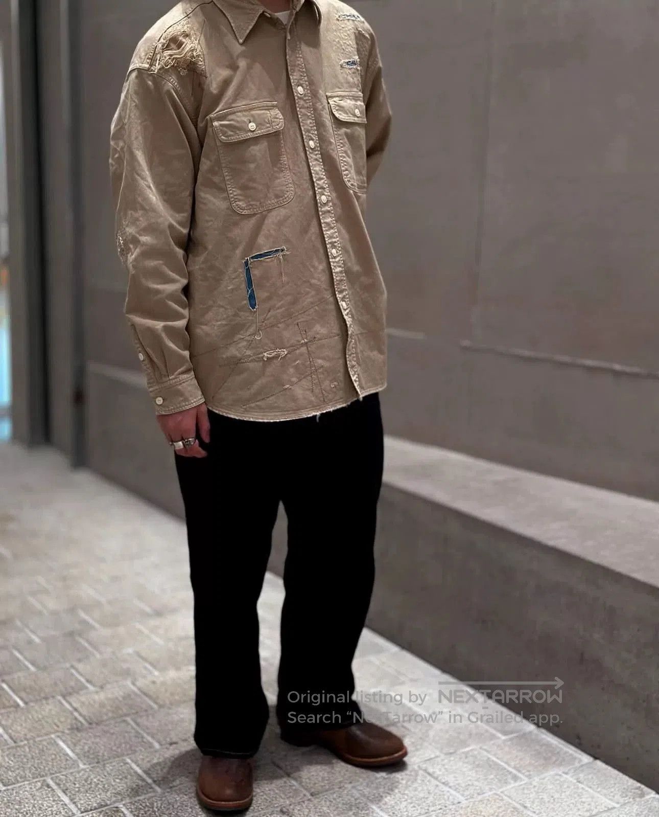 Visvim visvim grand crash distressed shirt. Size US M / EU 48-50 / 2 - 5 Thumbnail