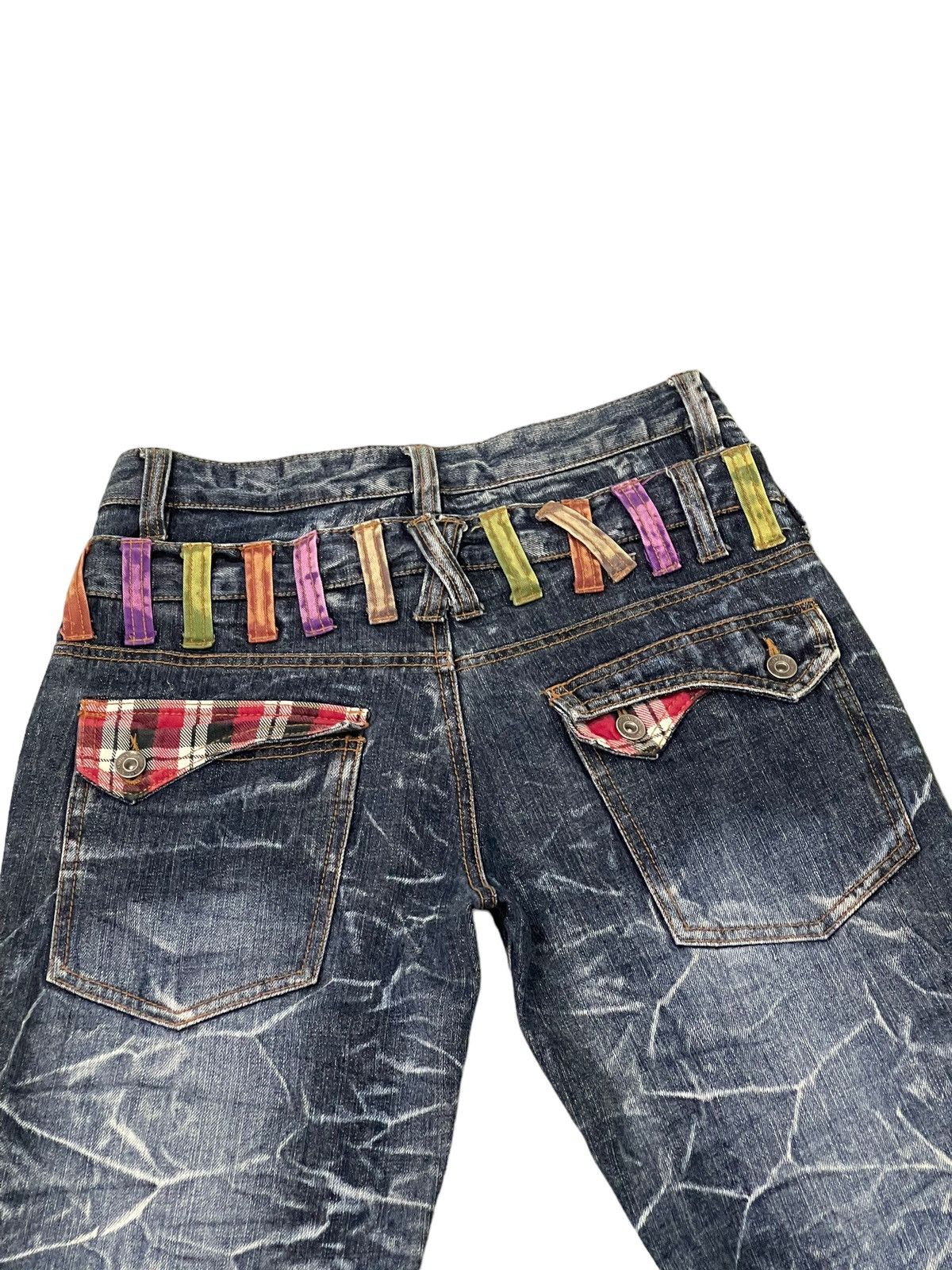 Japanese Brand Double Waist Jeans Nylaus Honeycomb Faded Straight Cut 8🟦5 Size US 30 / EU 46 - 8 Thumbnail